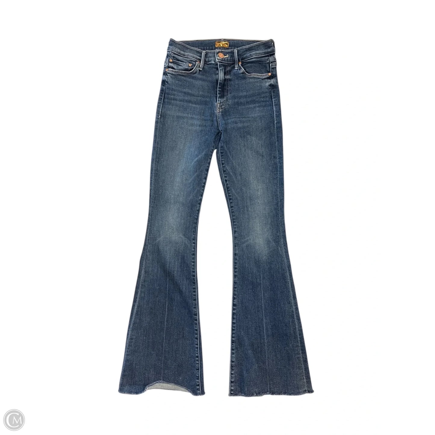 Jeans Flared By Mother In Blue Denim, Size: 000