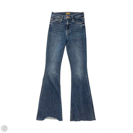 Jeans Flared By Mother In Blue Denim, Size: 000
