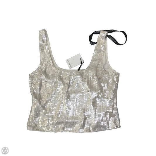 Top Sleeveless By Cmb In Cream, Size: L