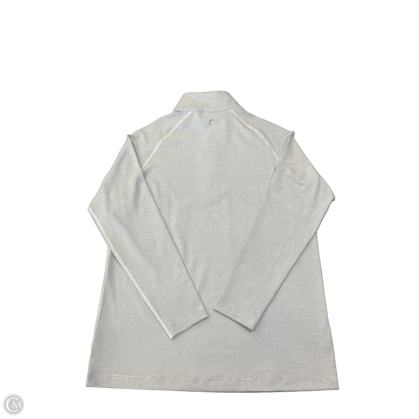 Athletic Top Long Sleeve Collar By Zyia In Grey, Size: L