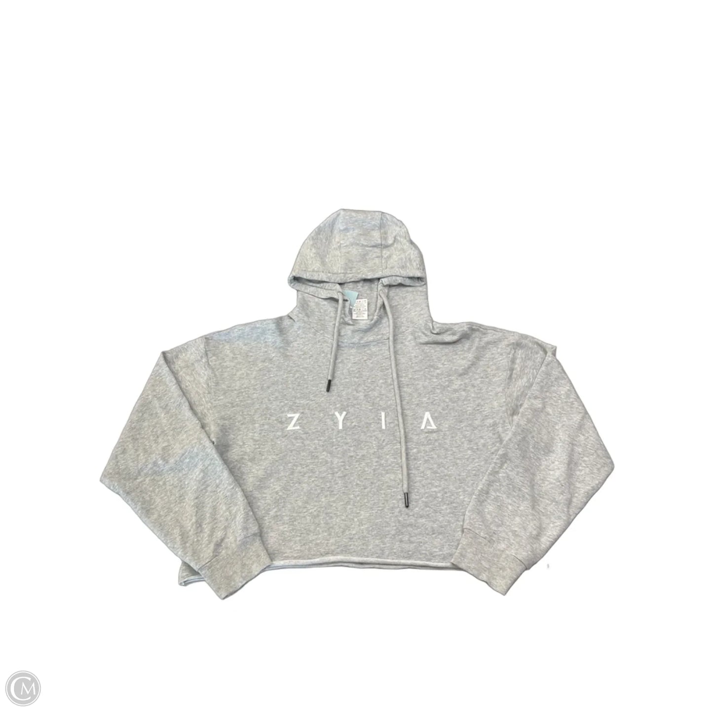 Athletic Sweatshirt Hoodie By Zyia In Grey, Size: S