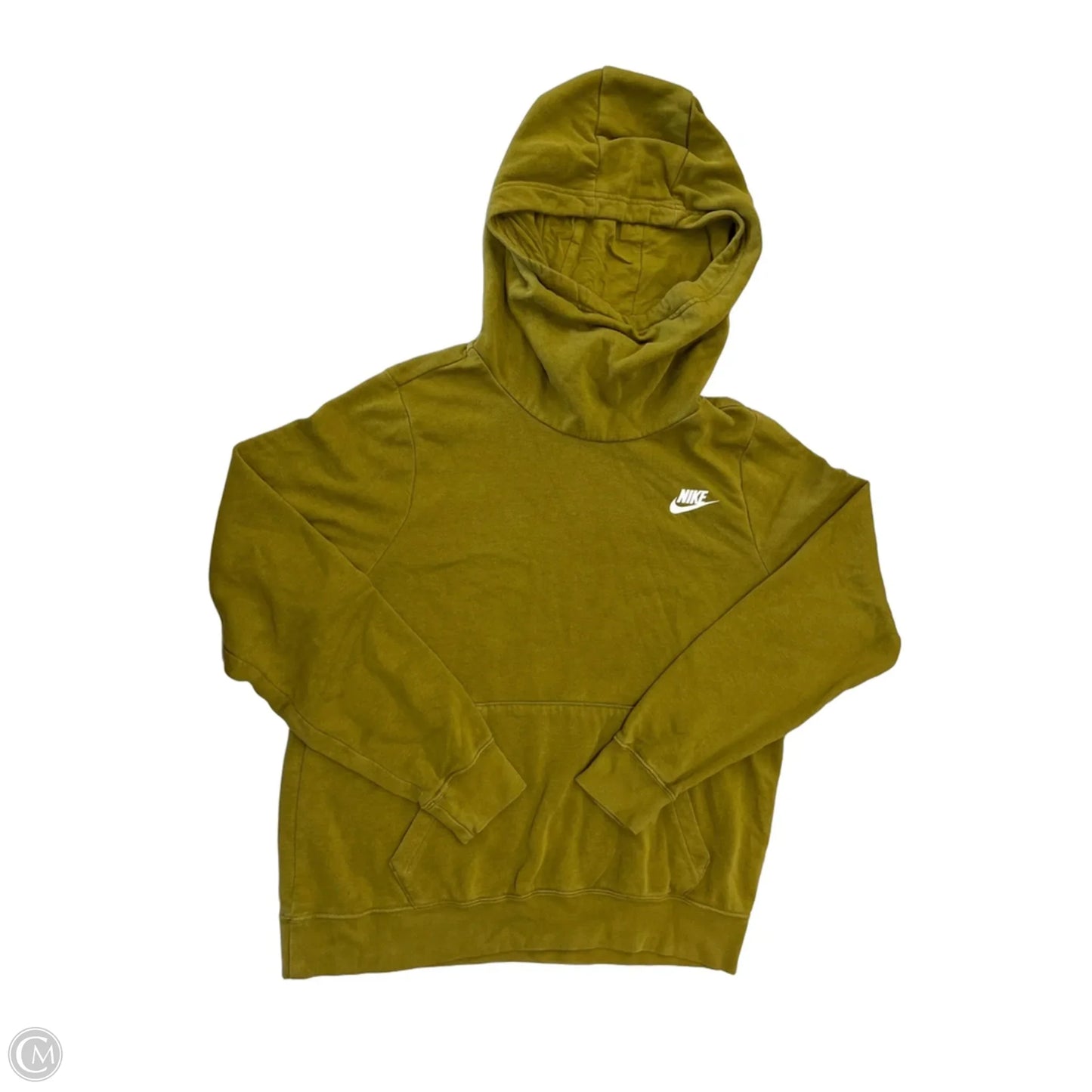 Sweatshirt Hoodie By Nike In Chartreuse, Size: M