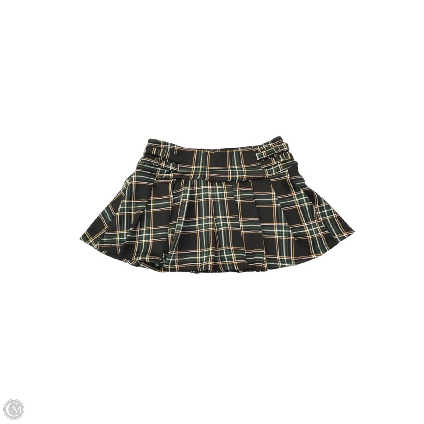Skort By Clothes Mentor In Plaid Pattern, Size: M