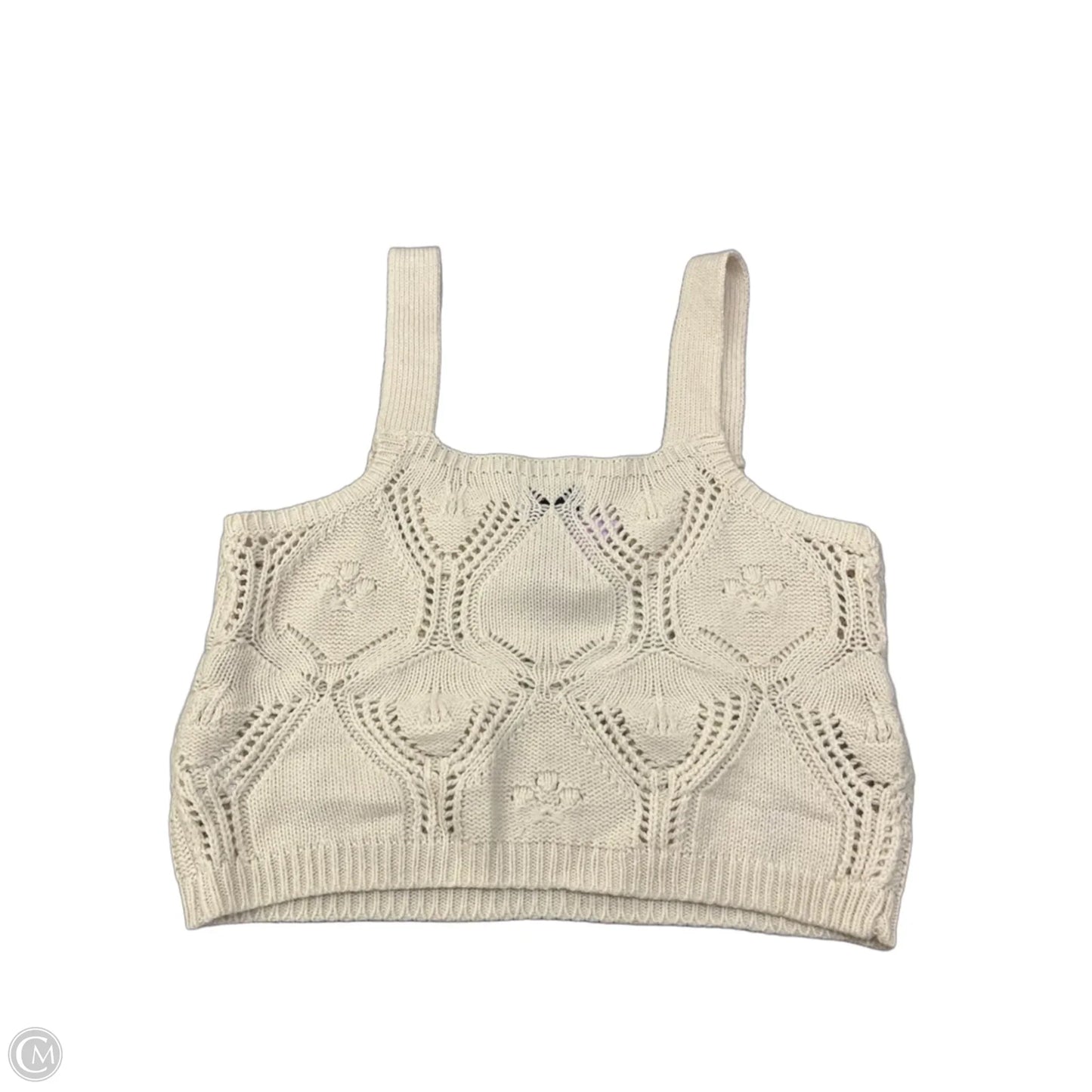 Top 2pc Long Sleeve By Pink Rose In Cream, Size: L