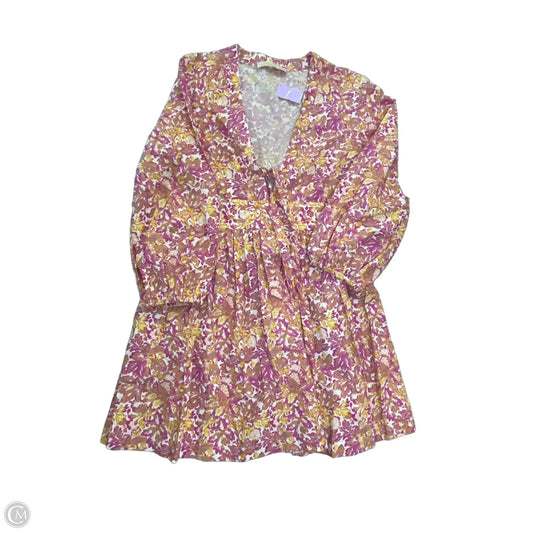 Dress Casual Short By Cma In Floral Print, Size: L