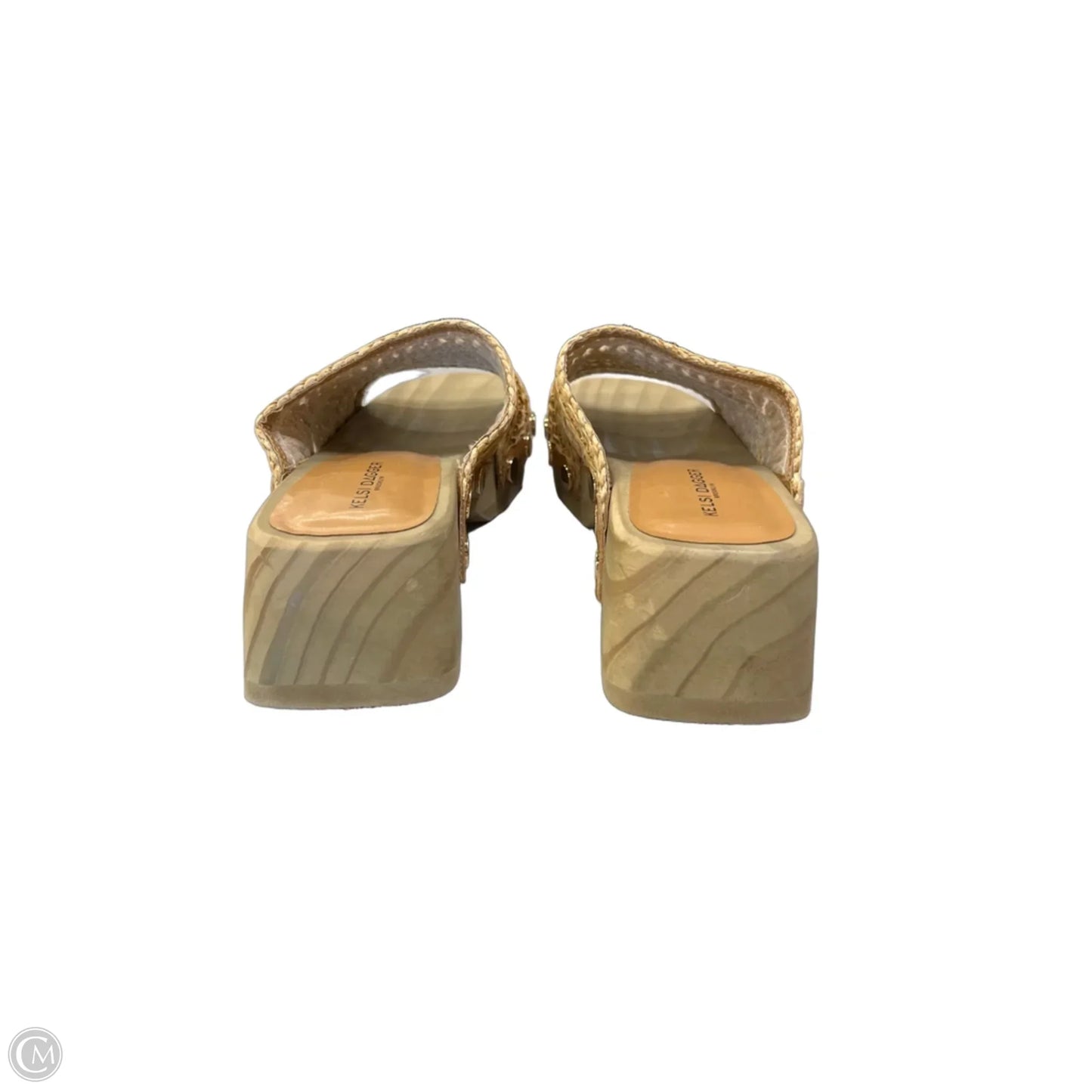 Sandals Heels Block By Kelsi Dagger In Tan, Size: 5.5