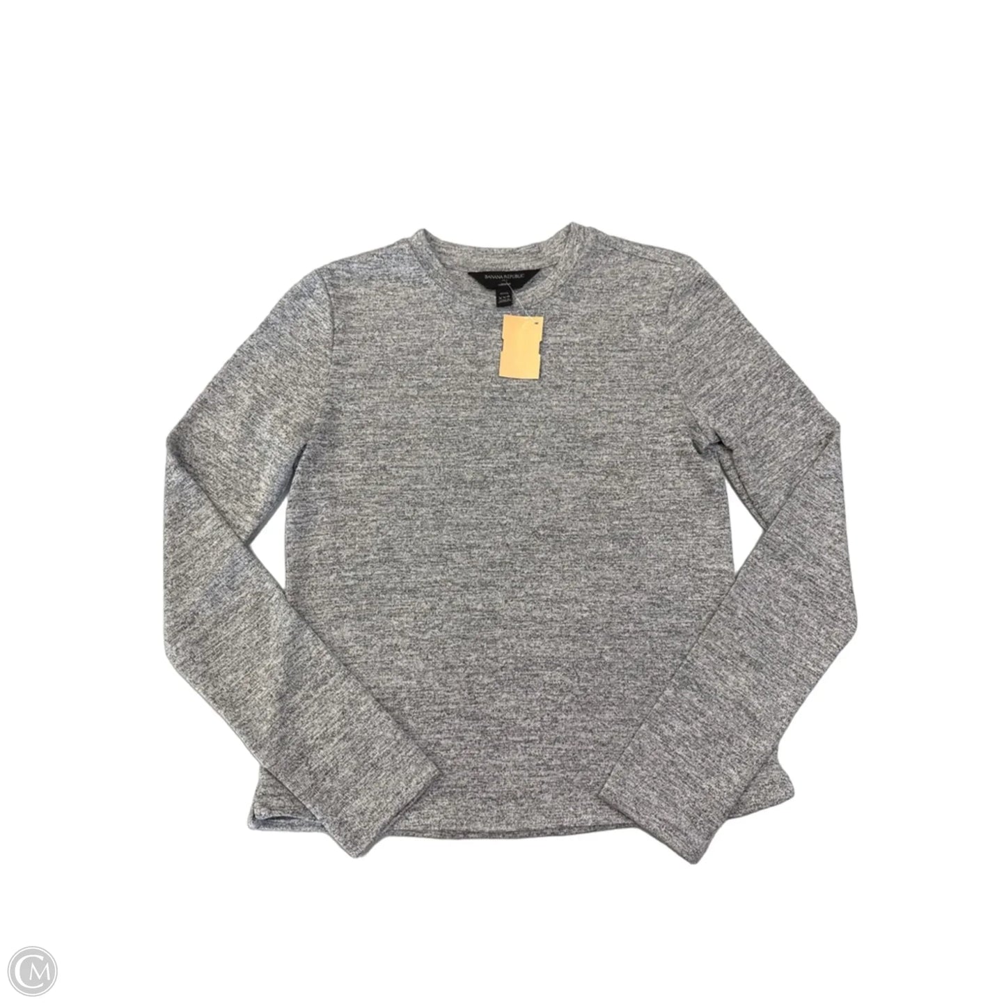 Top Long Sleeve By Banana Republic In Grey, Size: Xxs
