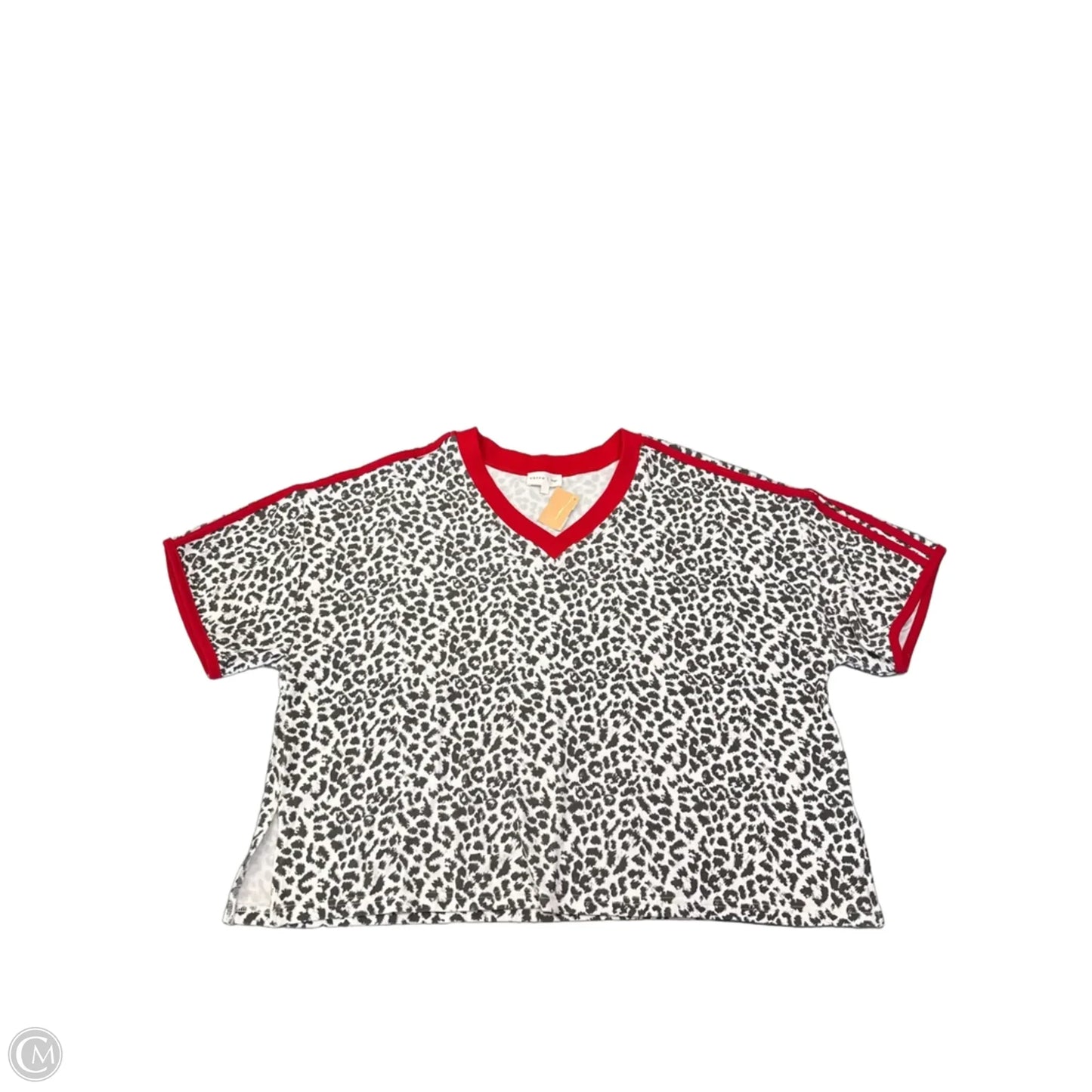 Top Short Sleeve By Entro In Animal Print, Size: L