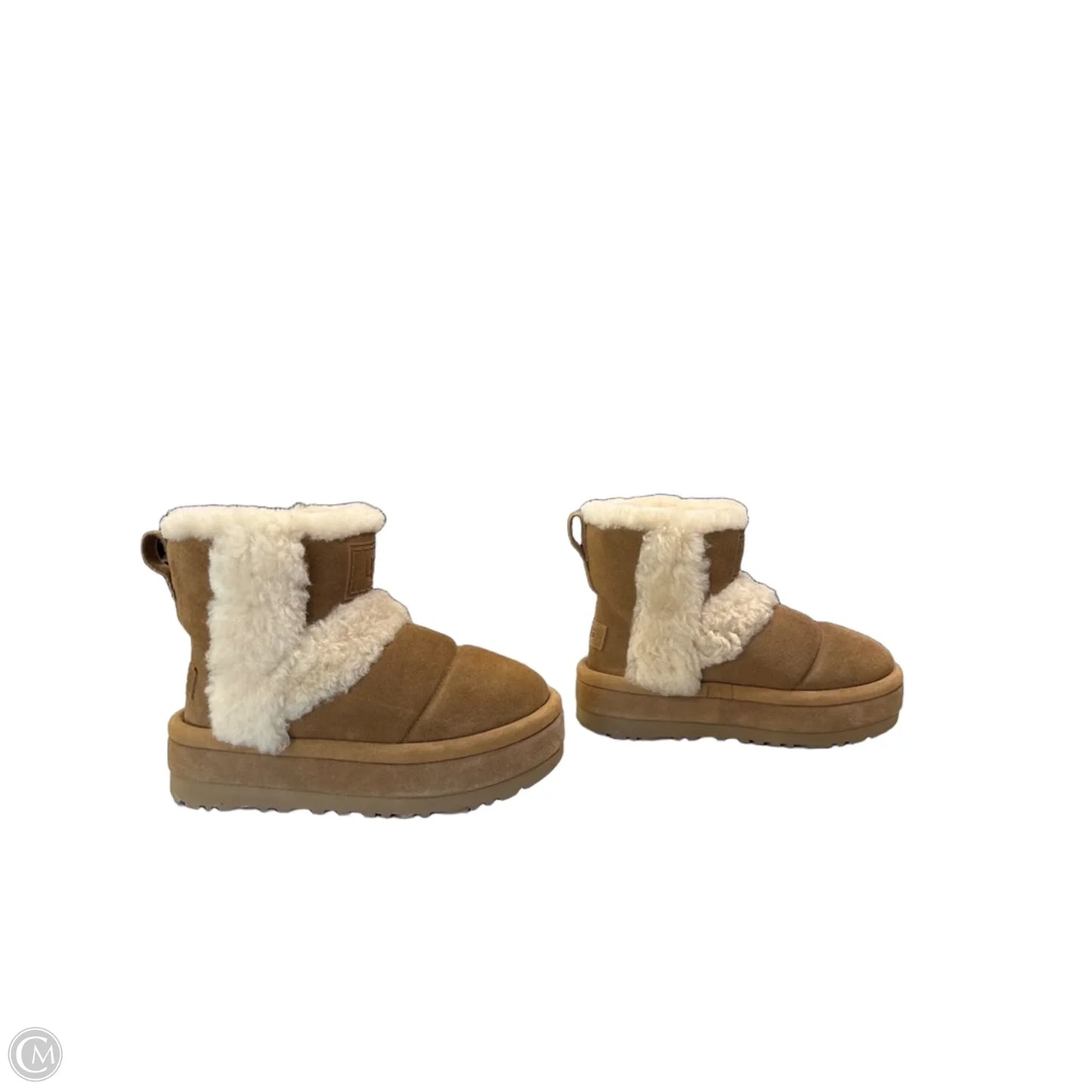 Boots Designer By Ugg In Brown, Size: 8