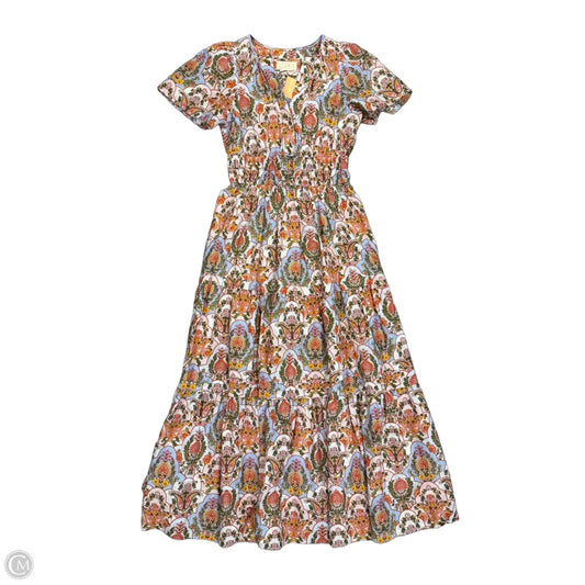 Dress Casual Maxi By Anthropologie In Floral Print, Size: Xs