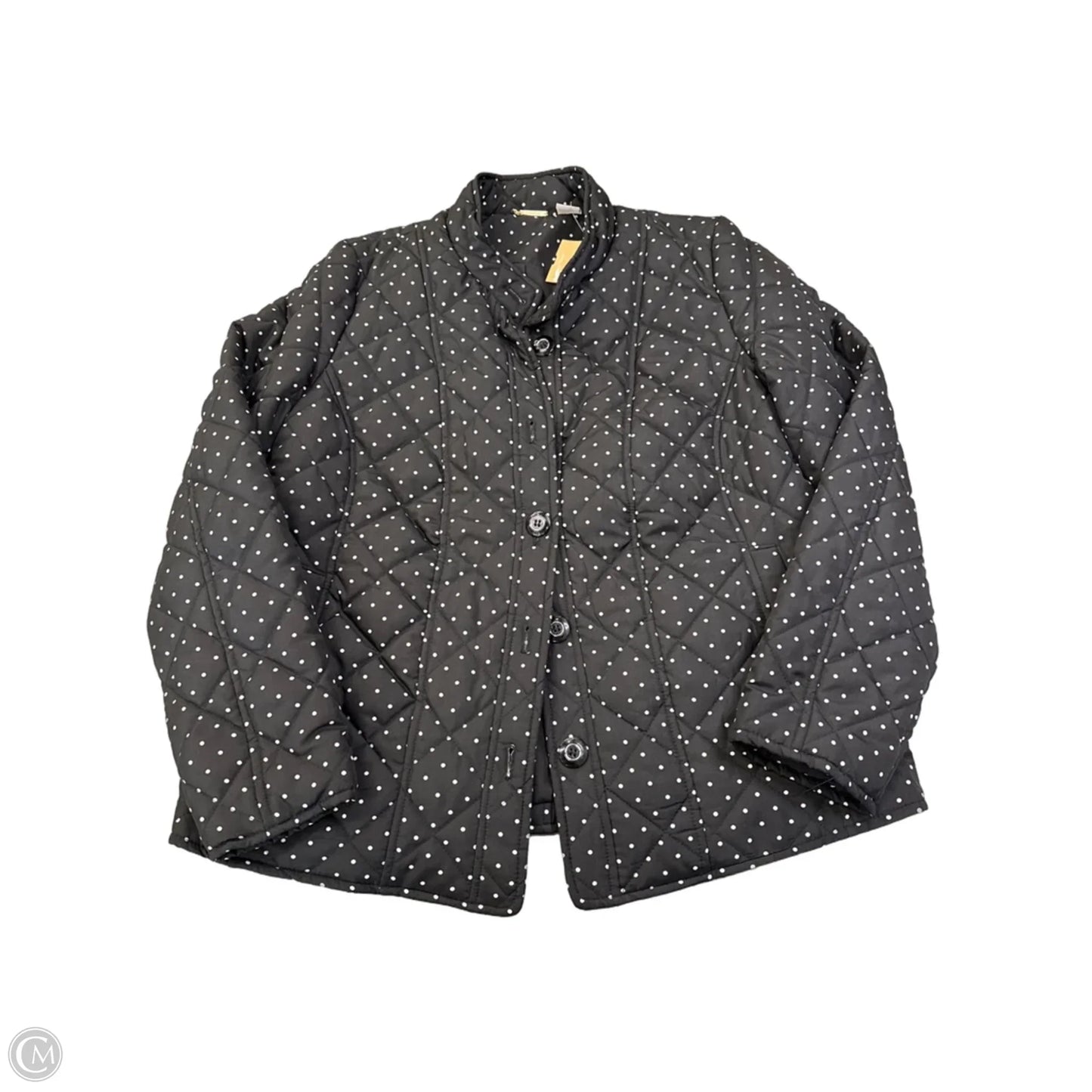 Jacket Puffer & Quilted By Chicos In Black, Size: M