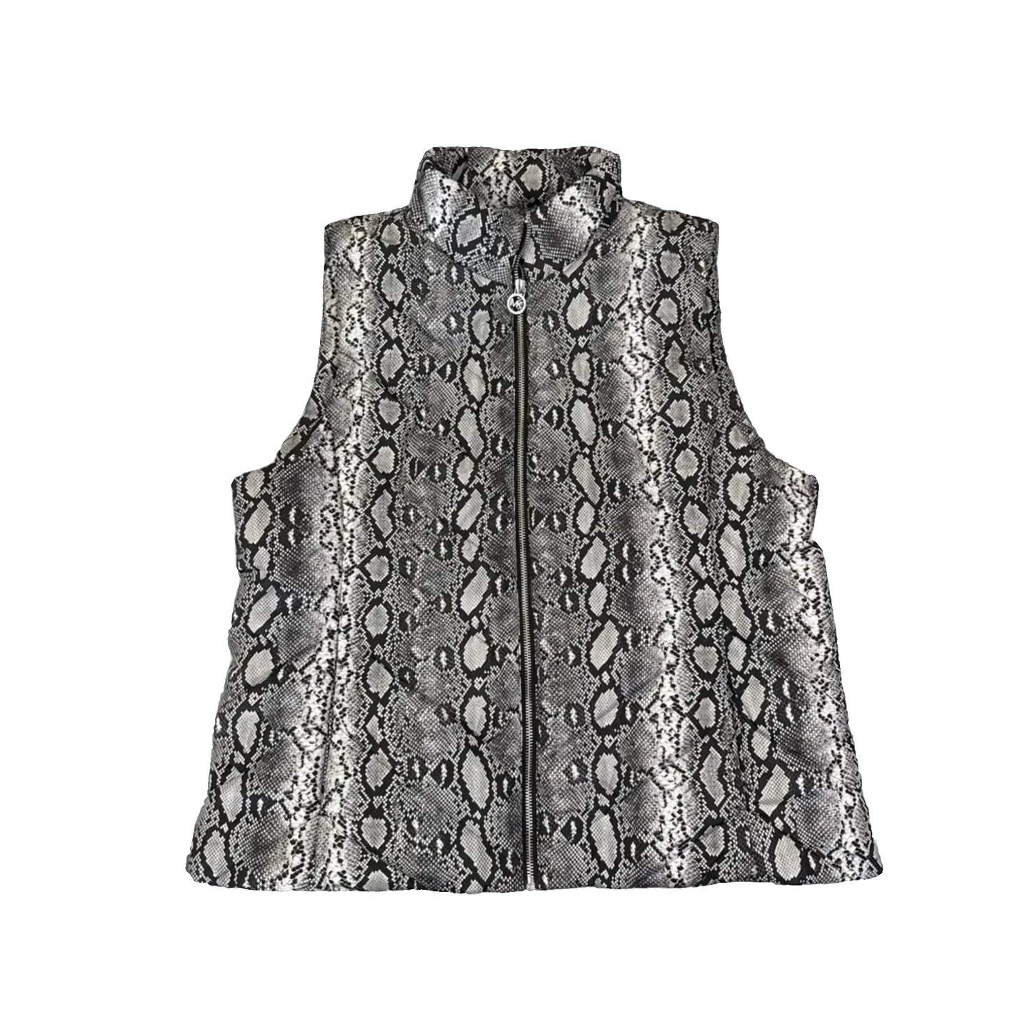 Vest Puffer & Quilted By Michael By Michael Kors In Snakeskin Print, Size: Xl