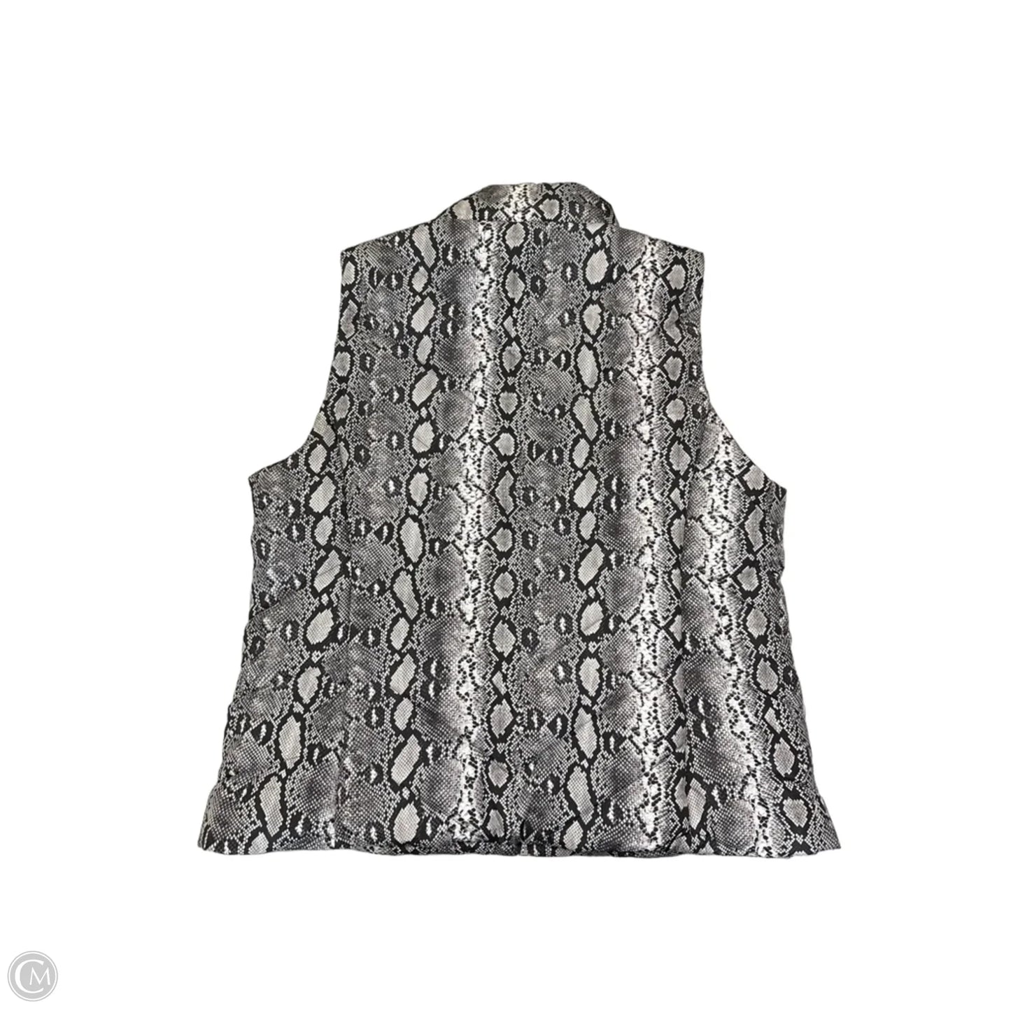 Vest Puffer & Quilted By Michael By Michael Kors In Snakeskin Print, Size: Xl
