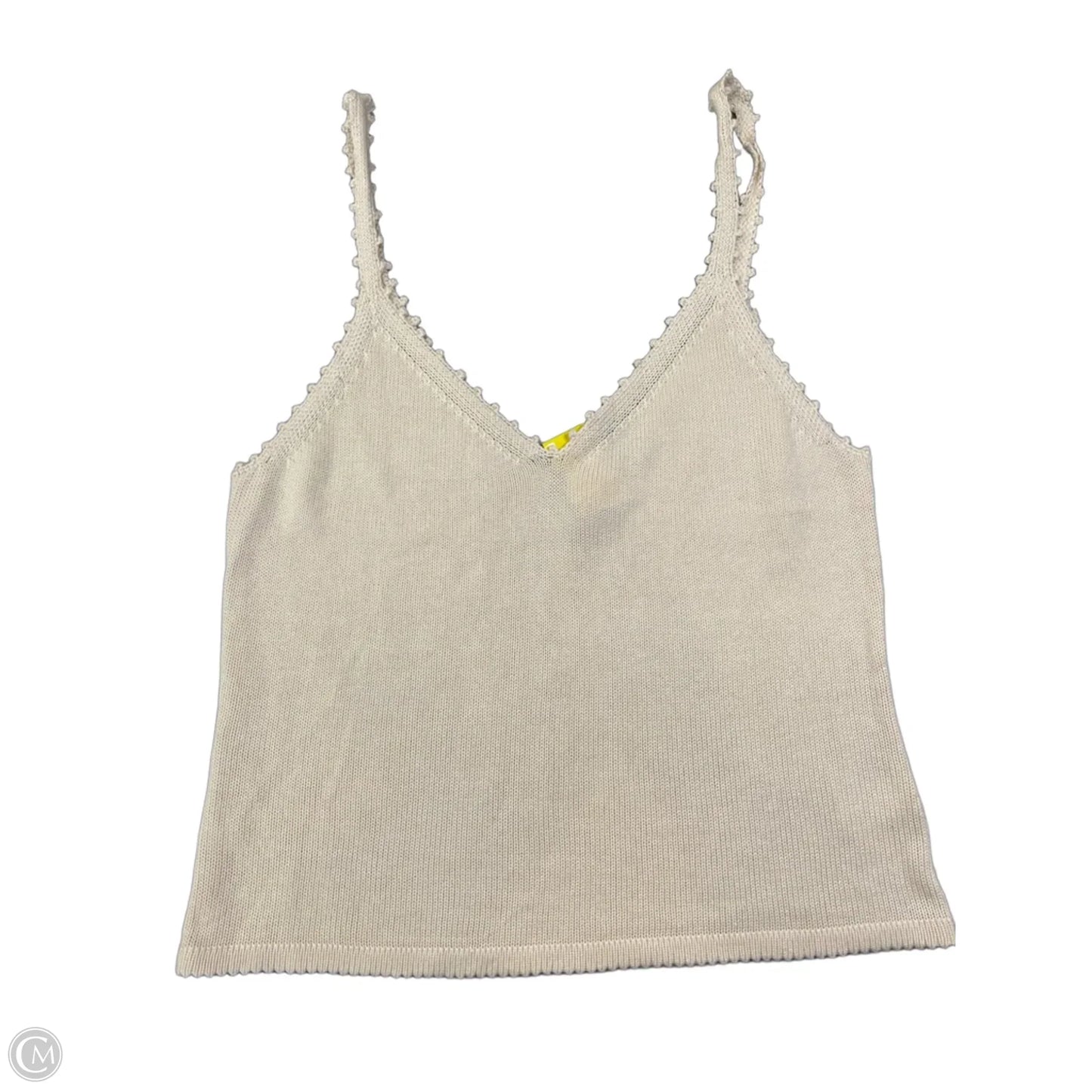 Top Sleeveless By Reformation In Cream, Size: S