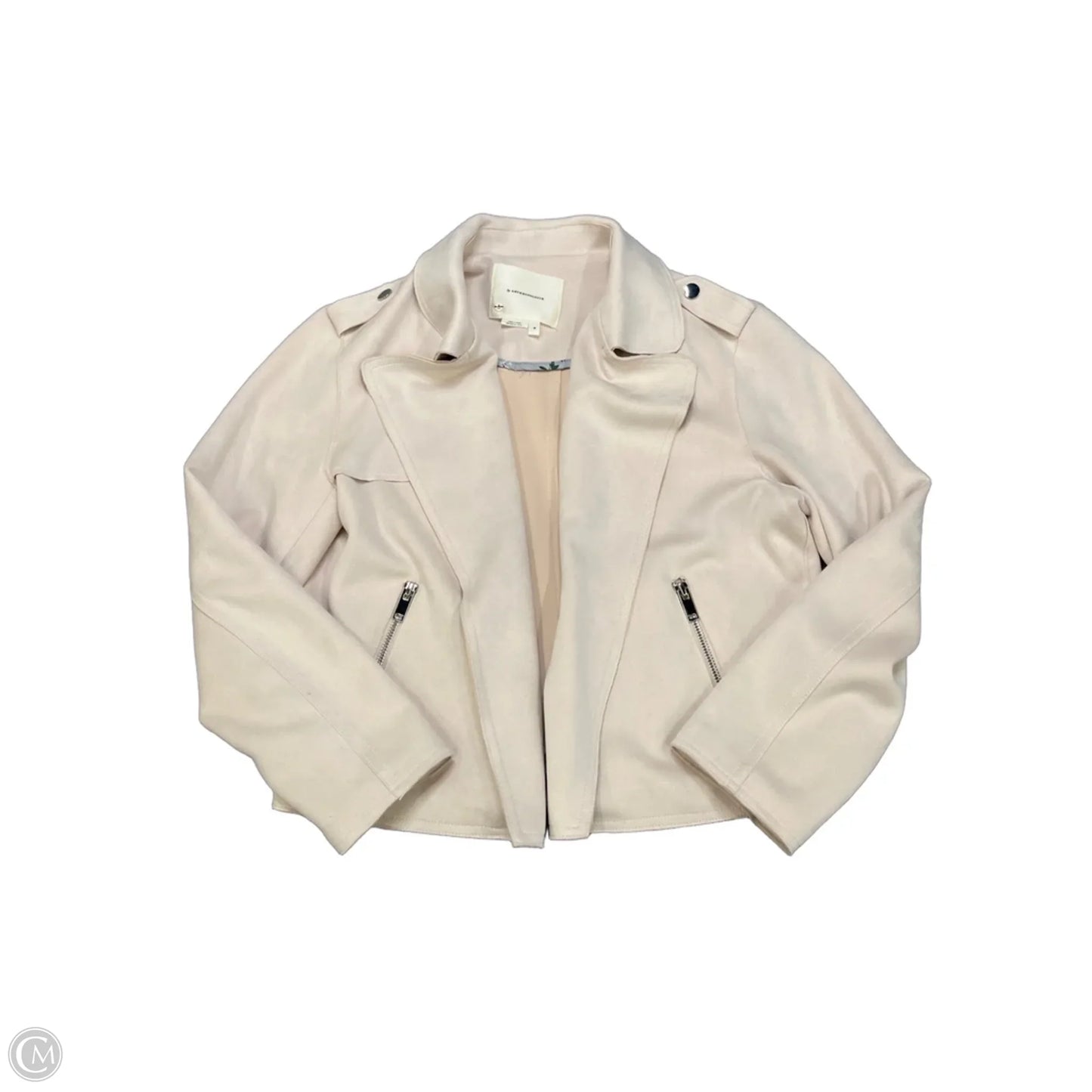 Jacket Moto By Anthropologie In Pink, Size: M