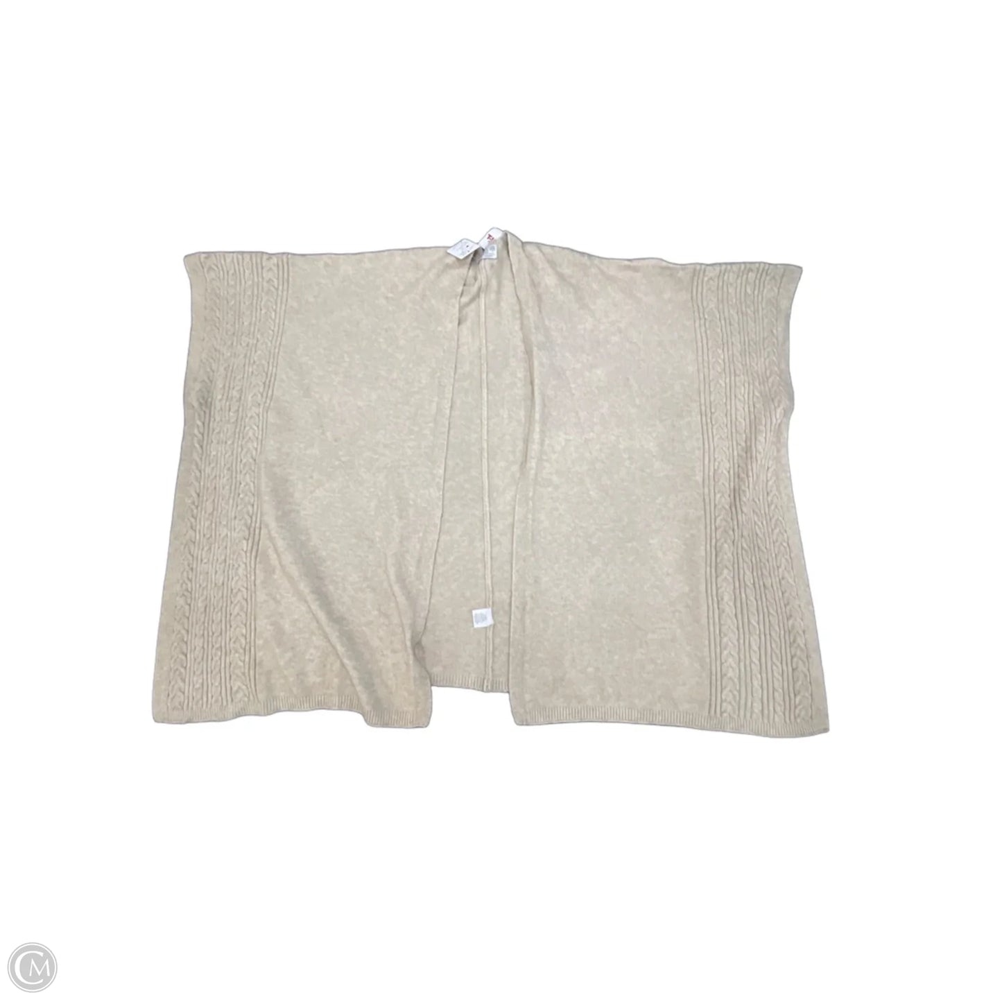 Sweater Cardigan By Poof In Tan, Size: L