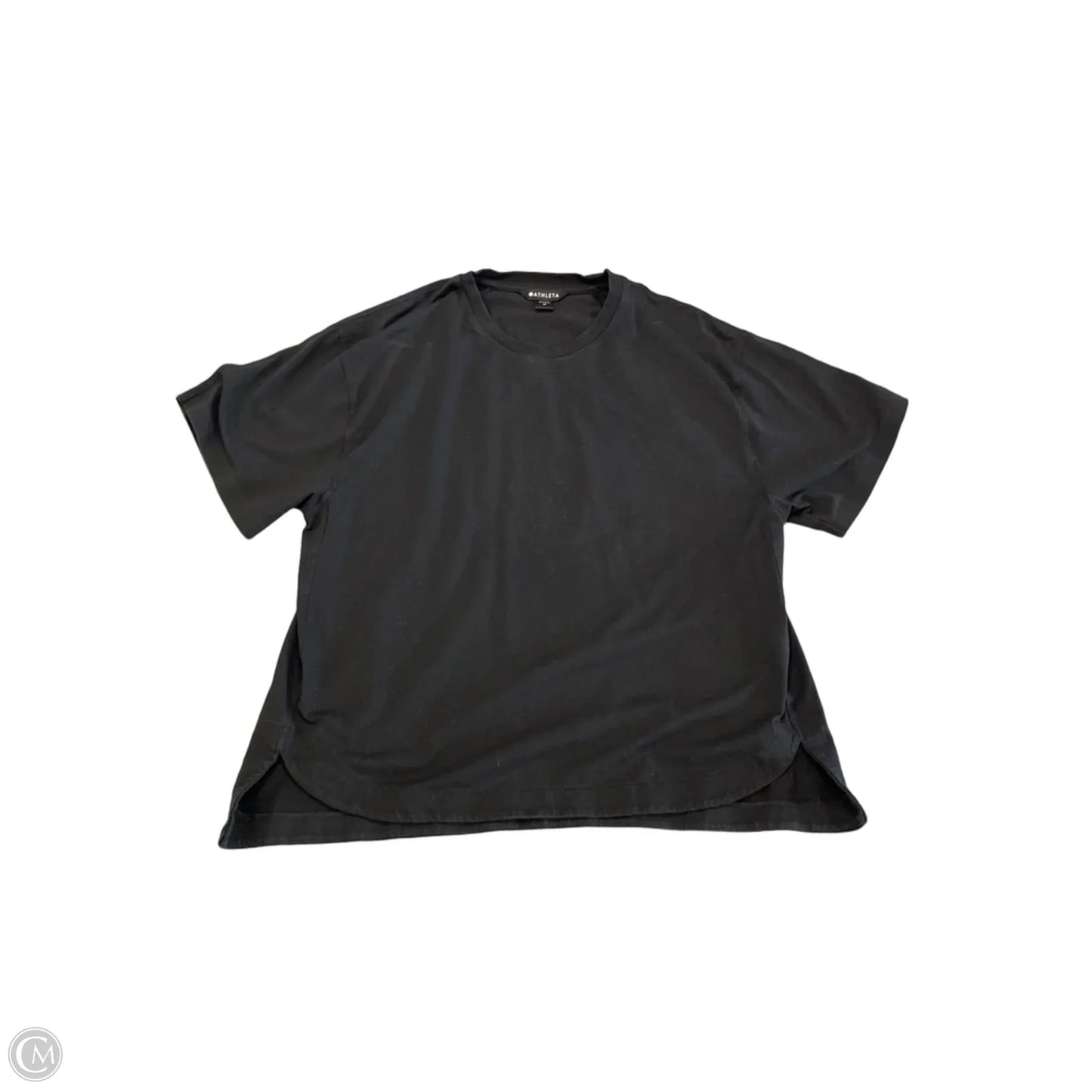 Top Short Sleeve Basic By Athleta In Black, Size: M