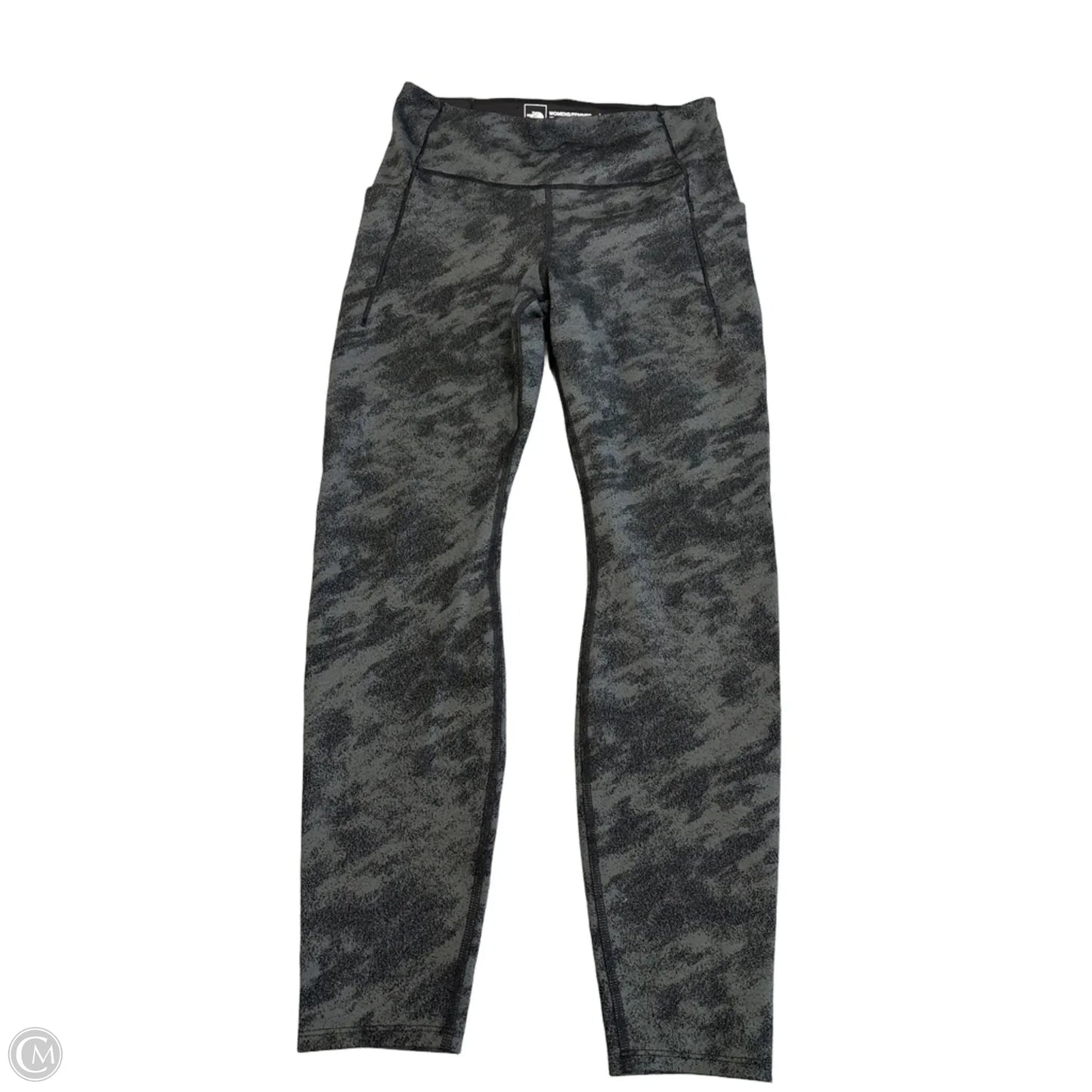 Athletic Leggings By The North Face In Black & Grey, Size: L