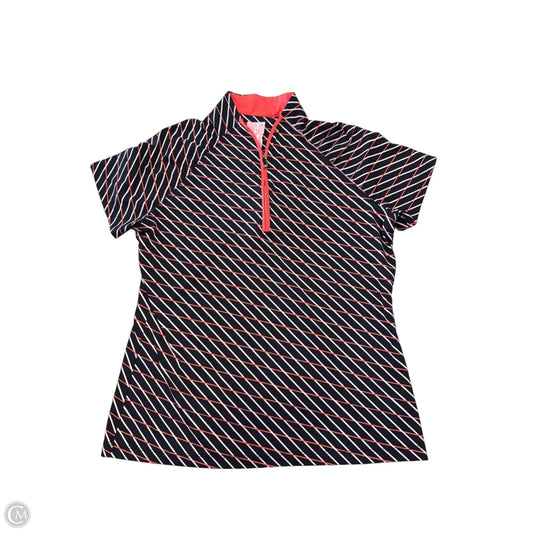 Athletic Top Short Sleeve By Tail In Blue, Size: M