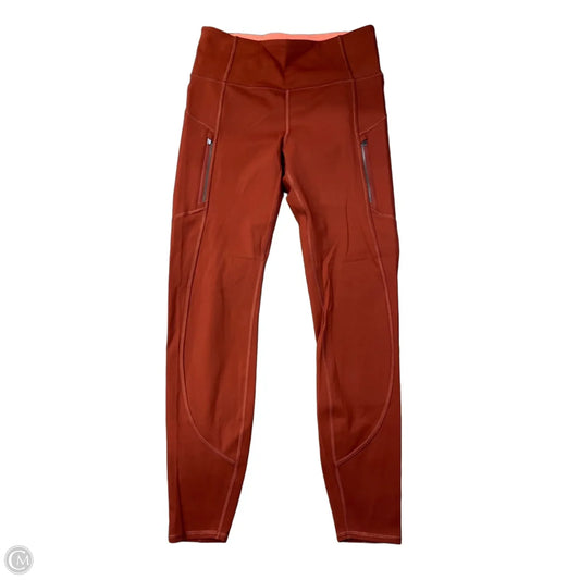 Athletic Leggings By Athleta In Red, Size: S