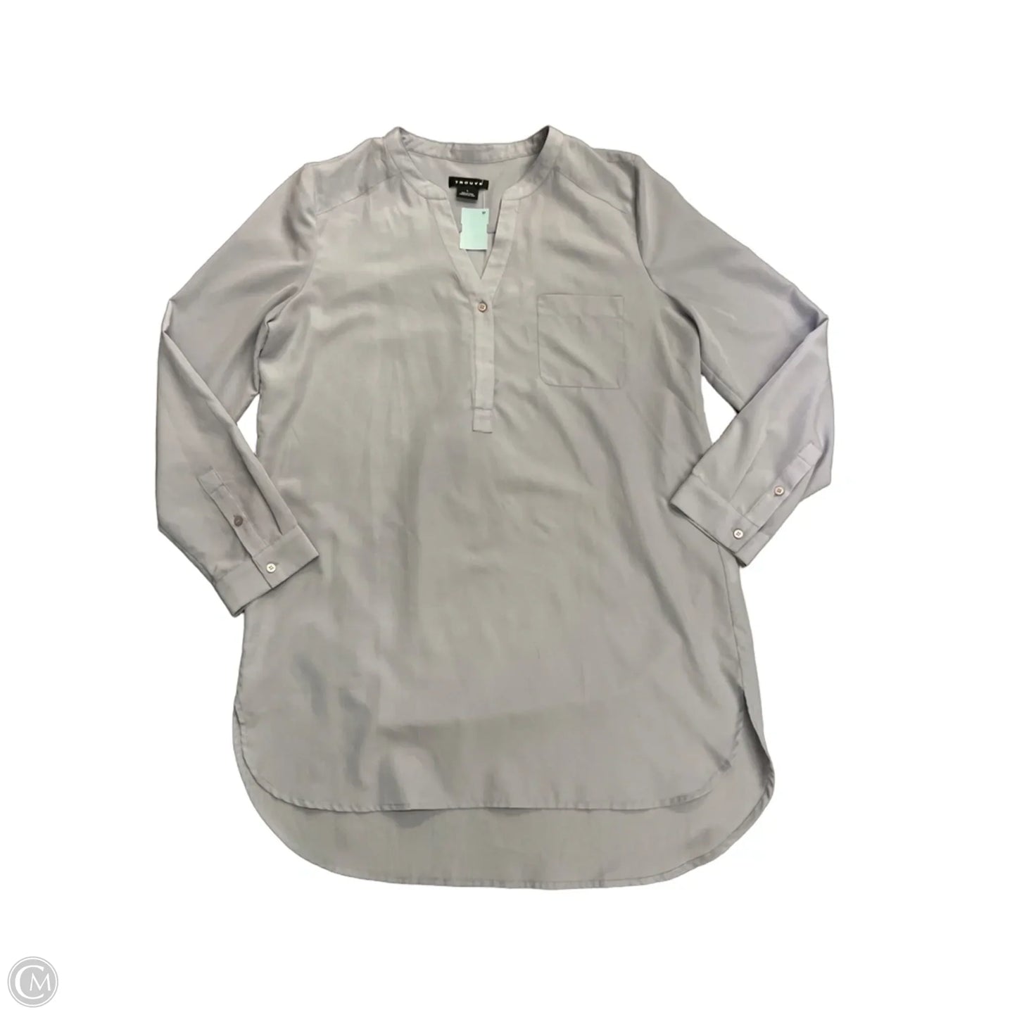 Dress Casual Midi By Trouve In Grey, Size: L