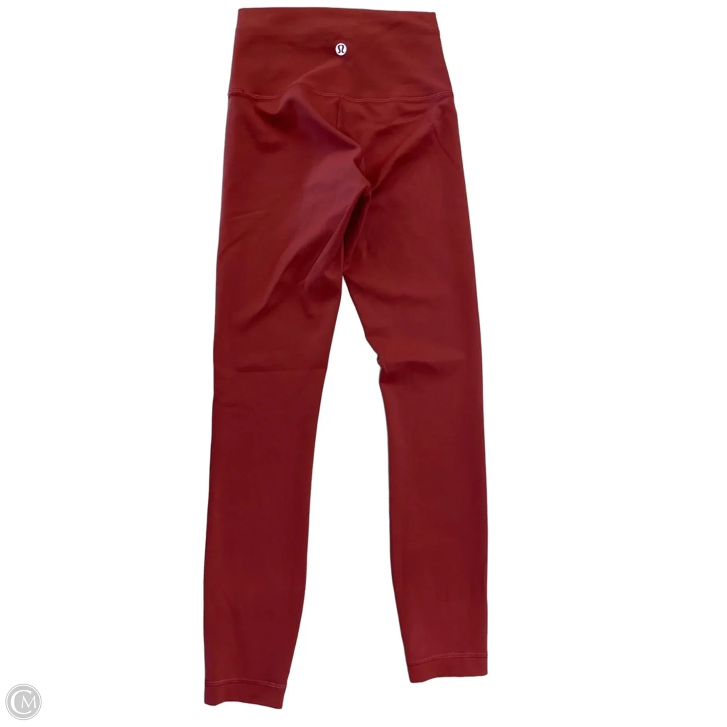 Athletic Leggings By Lululemon In Maroon, Size: Xs