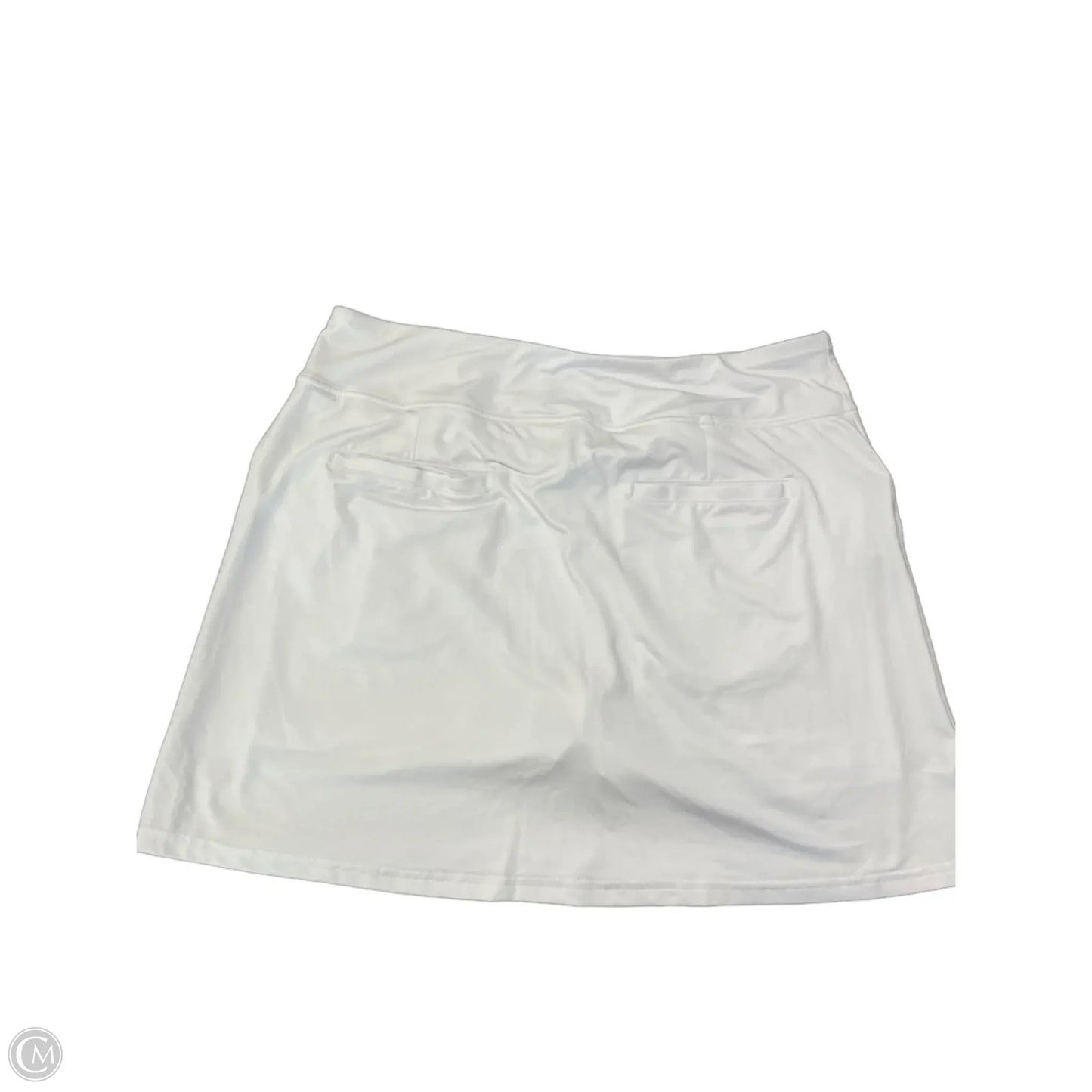 Athletic Skort By Adidas In White, Size: L