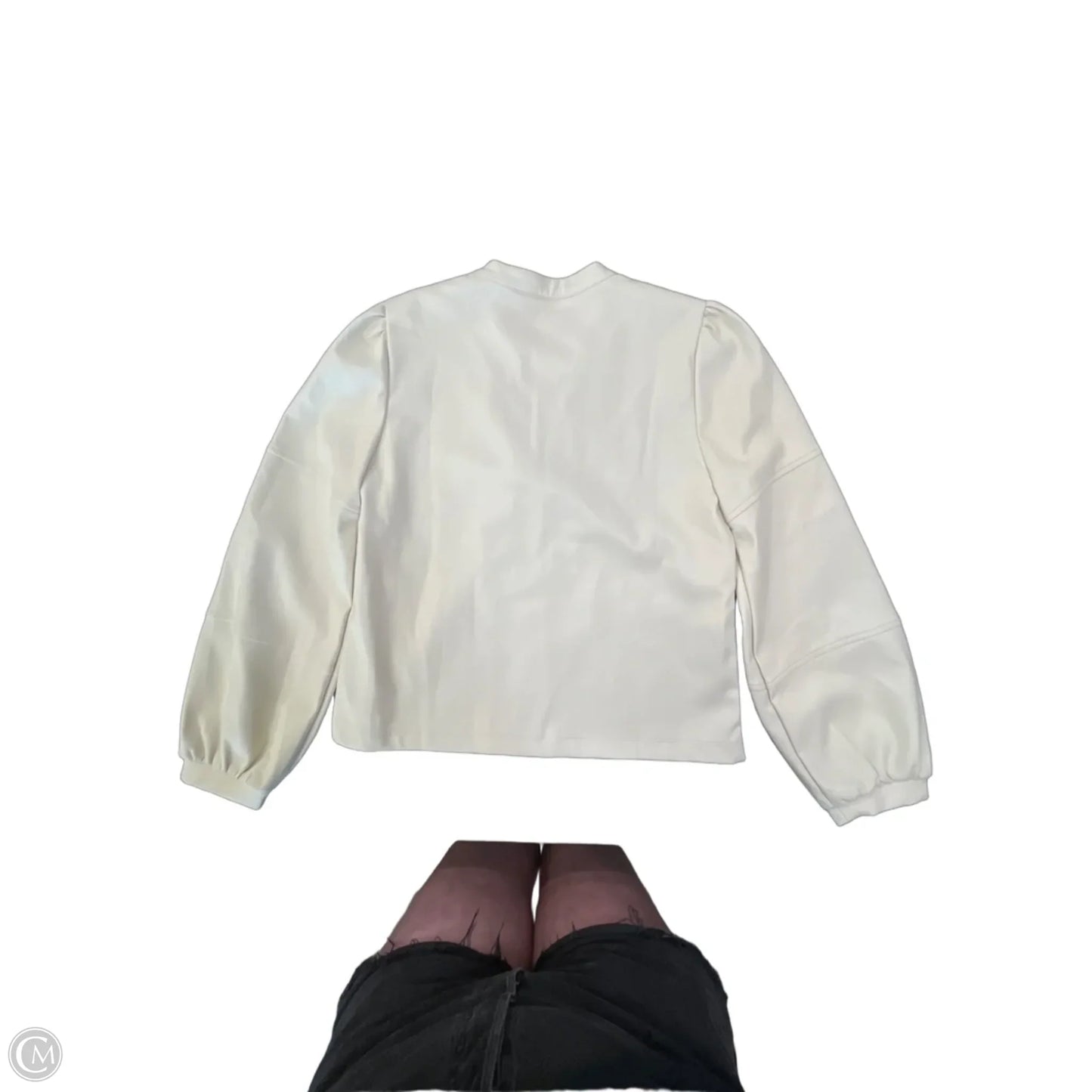 Top Long Sleeve By Evereve In Cream, Size: S