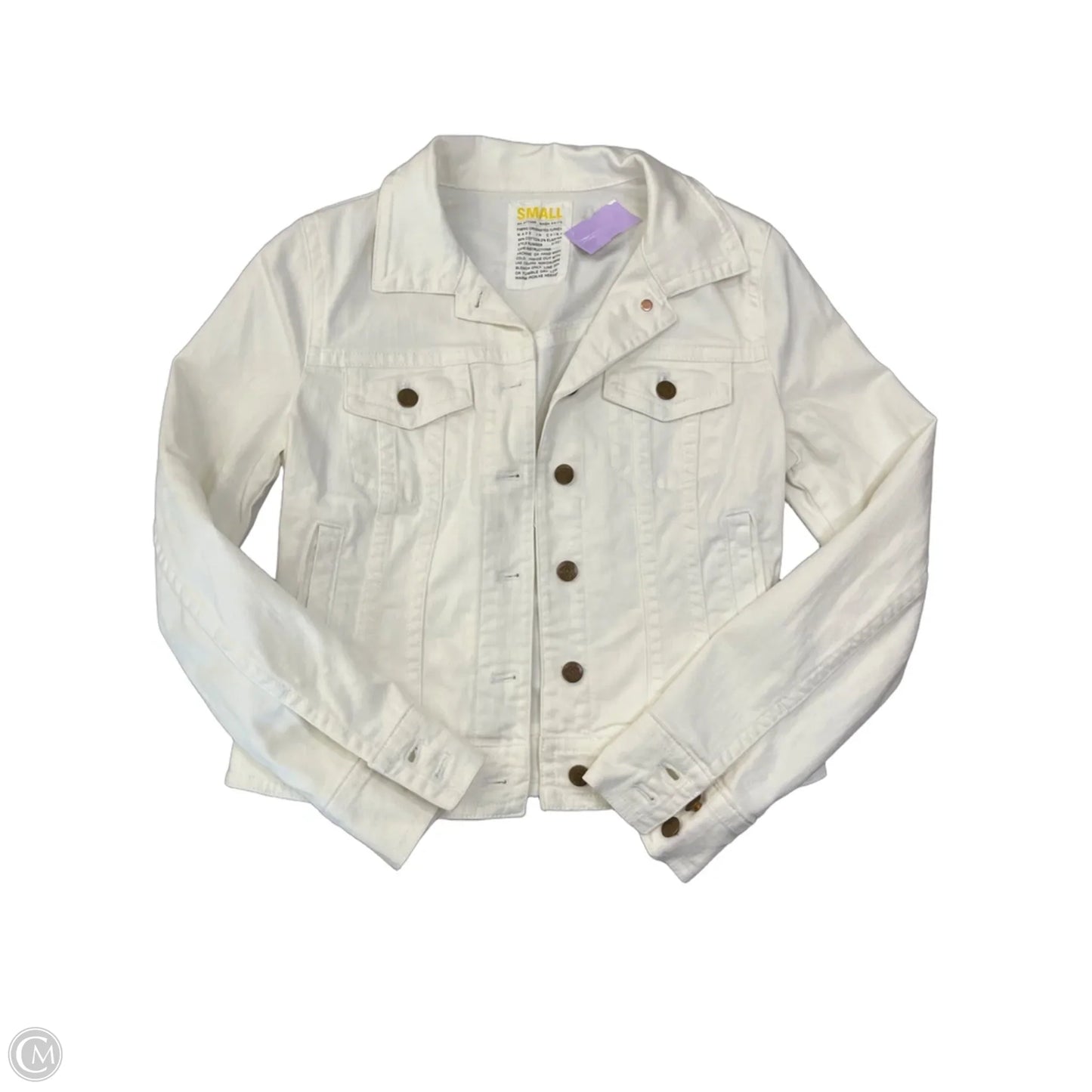 Jacket Denim By J. Crew In Cream, Size: S