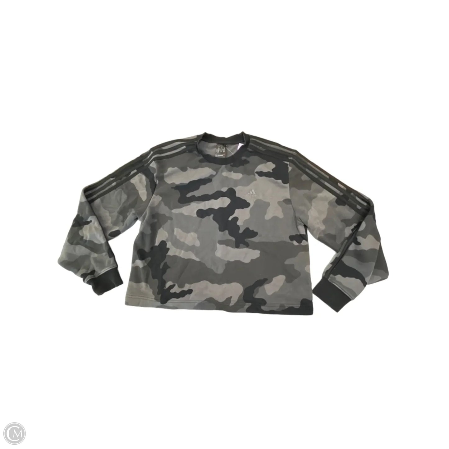Sweatshirt Crewneck By Adidas In Black, Size: M