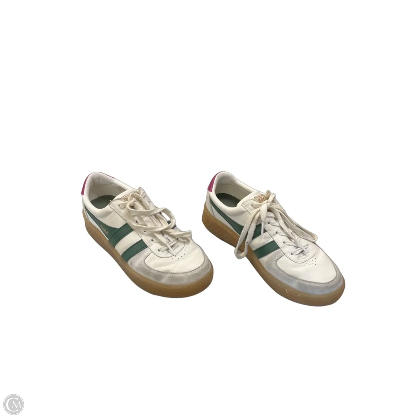Shoes Sneakers By Gola In Green & White, Size: 8