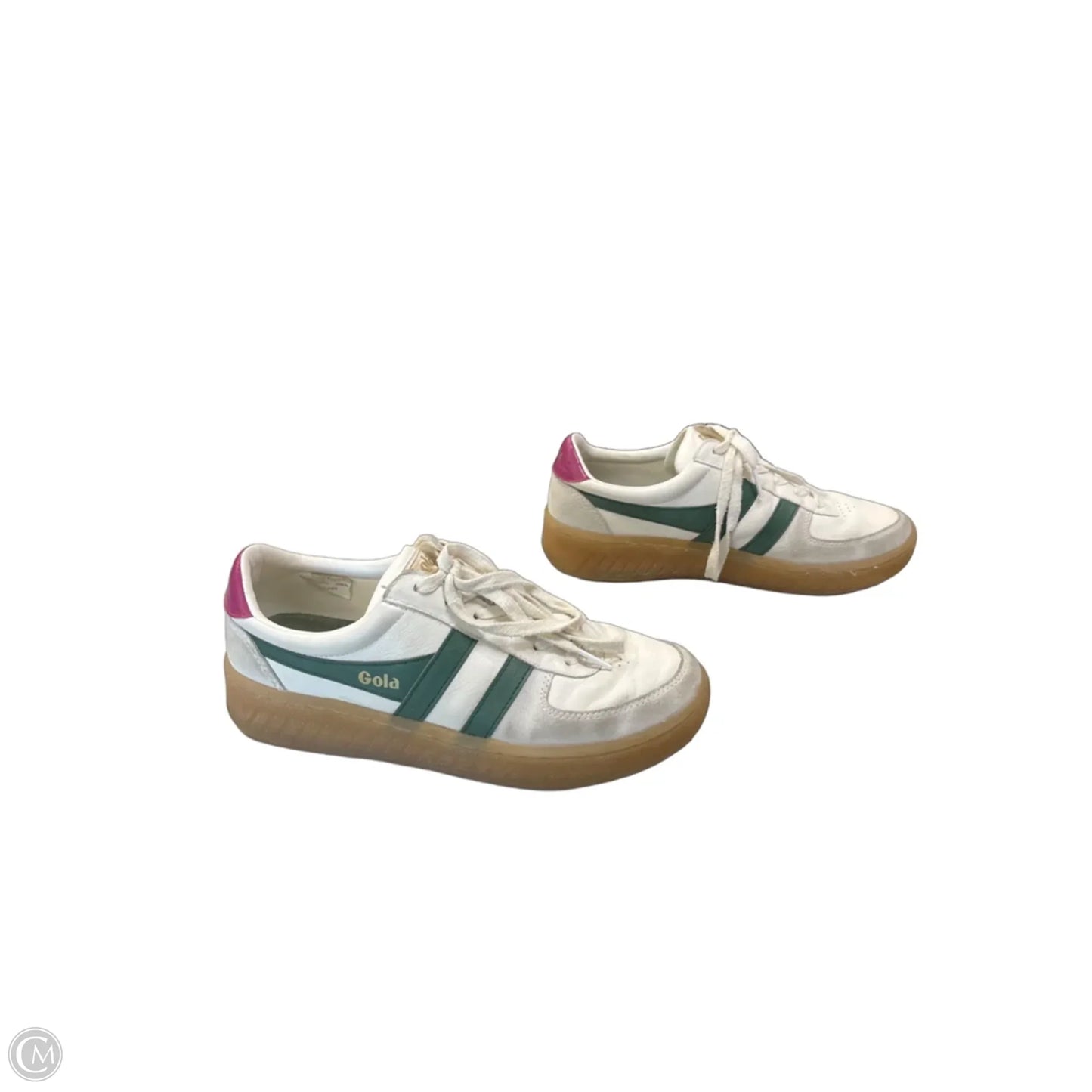 Shoes Sneakers By Gola In Green & White, Size: 8