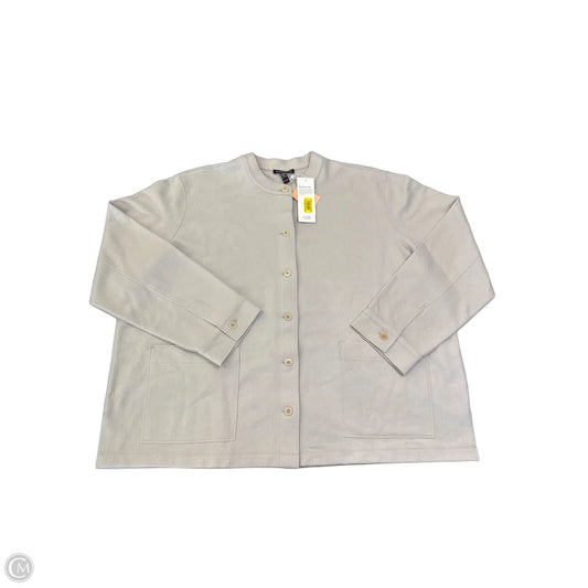 Top Long Sleeve By Eileen Fisher In Cream, Size: M