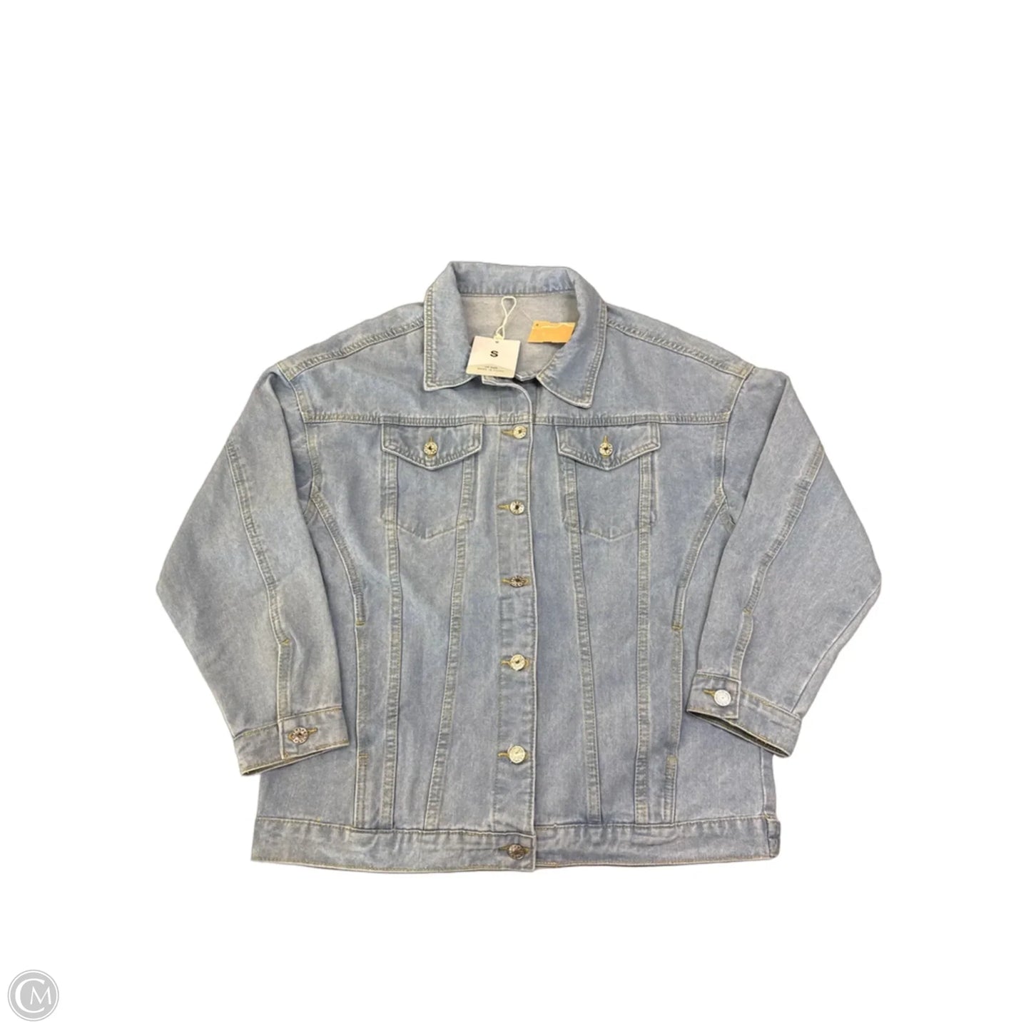 Jacket Denim By Clothes Mentor In Blue, Size: S