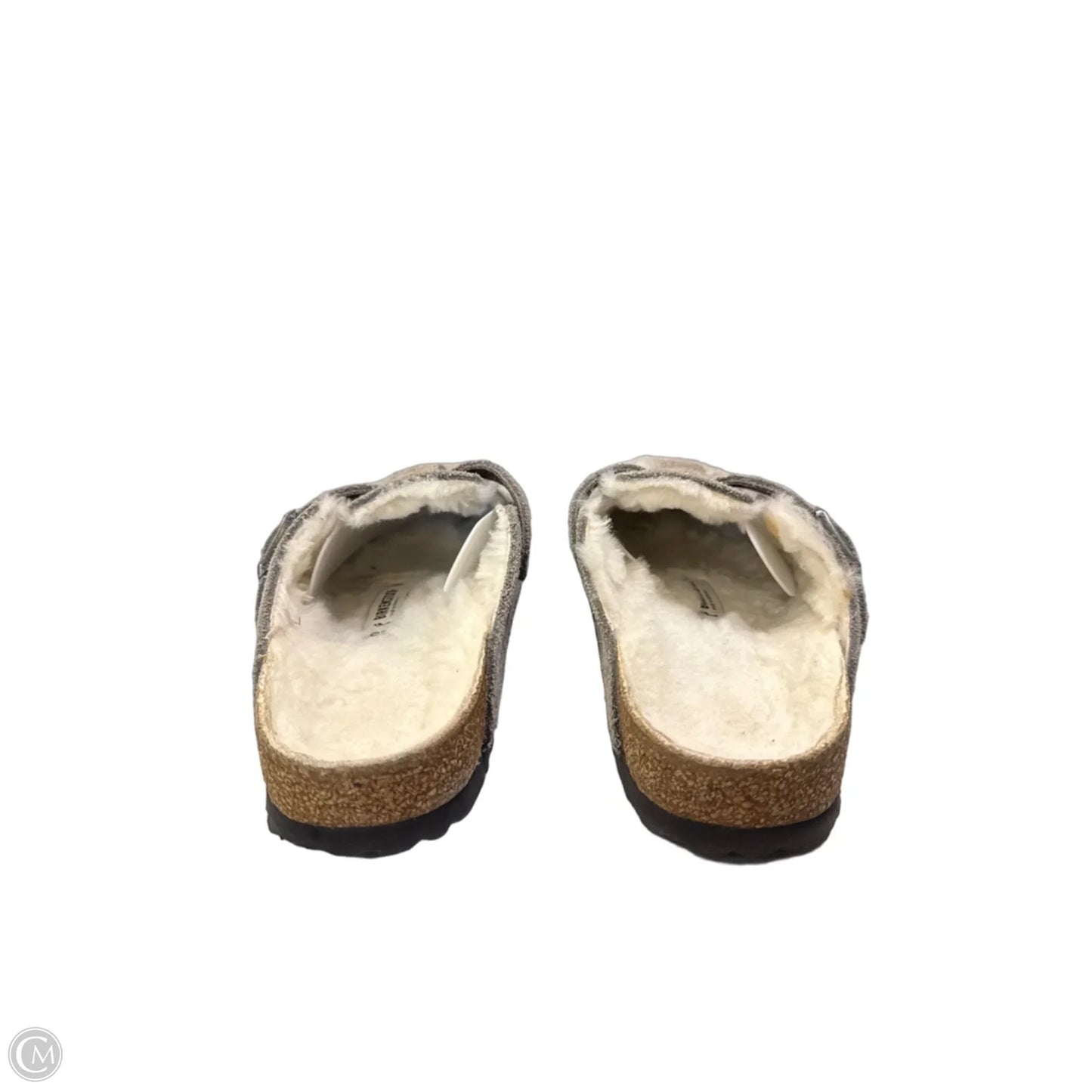Shoes Flats By Birkenstock In Grey, Size: 9