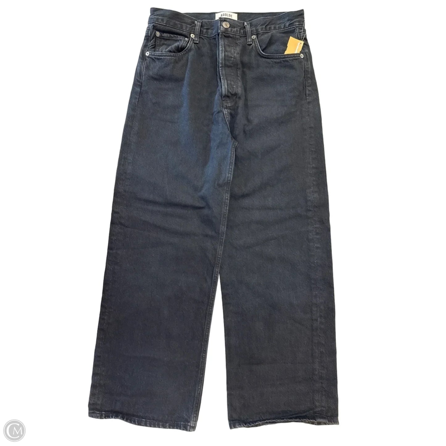 Jeans Wide Leg By Agolde In Black, Size: 6