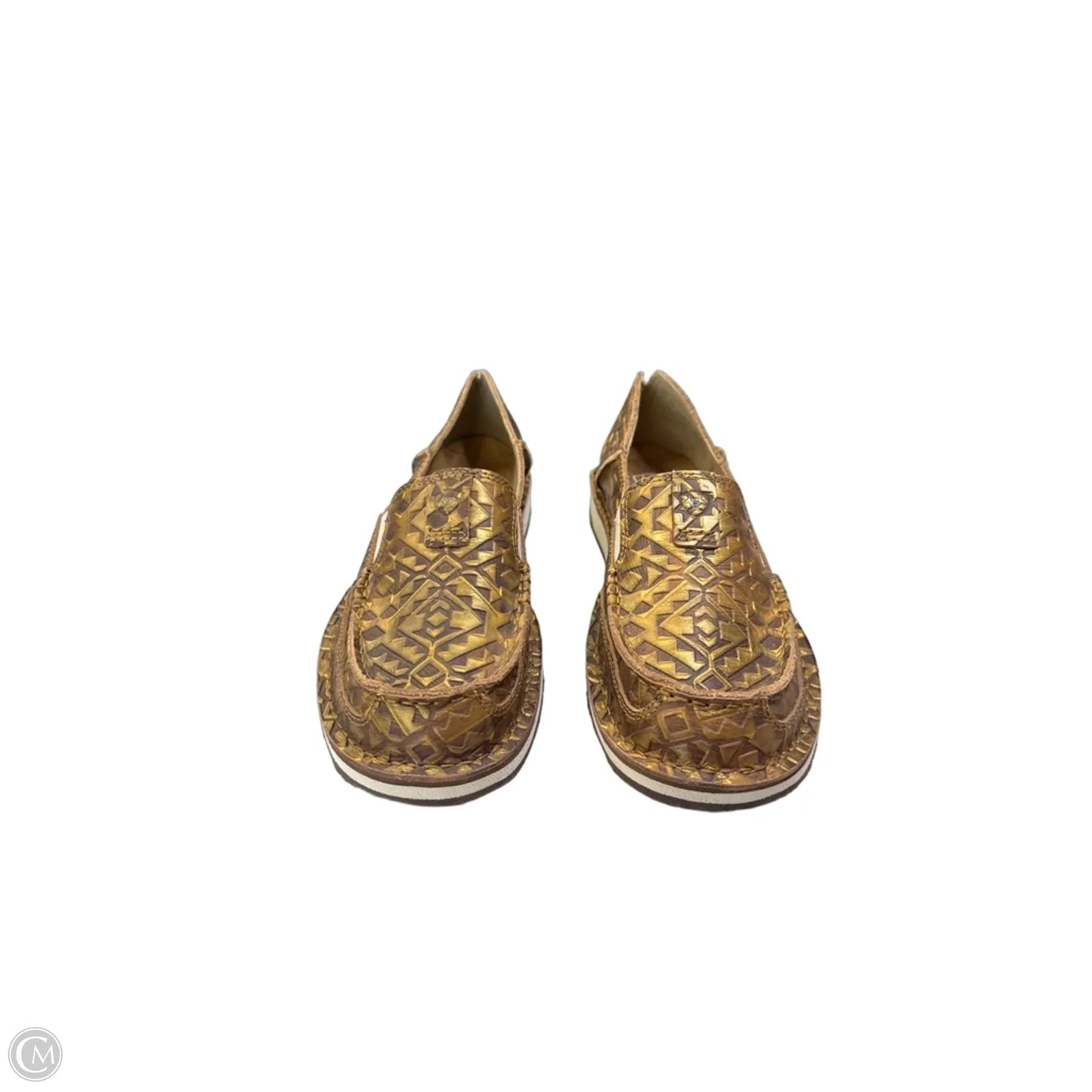 Shoes Flats By Ariat In Gold, Size: 10