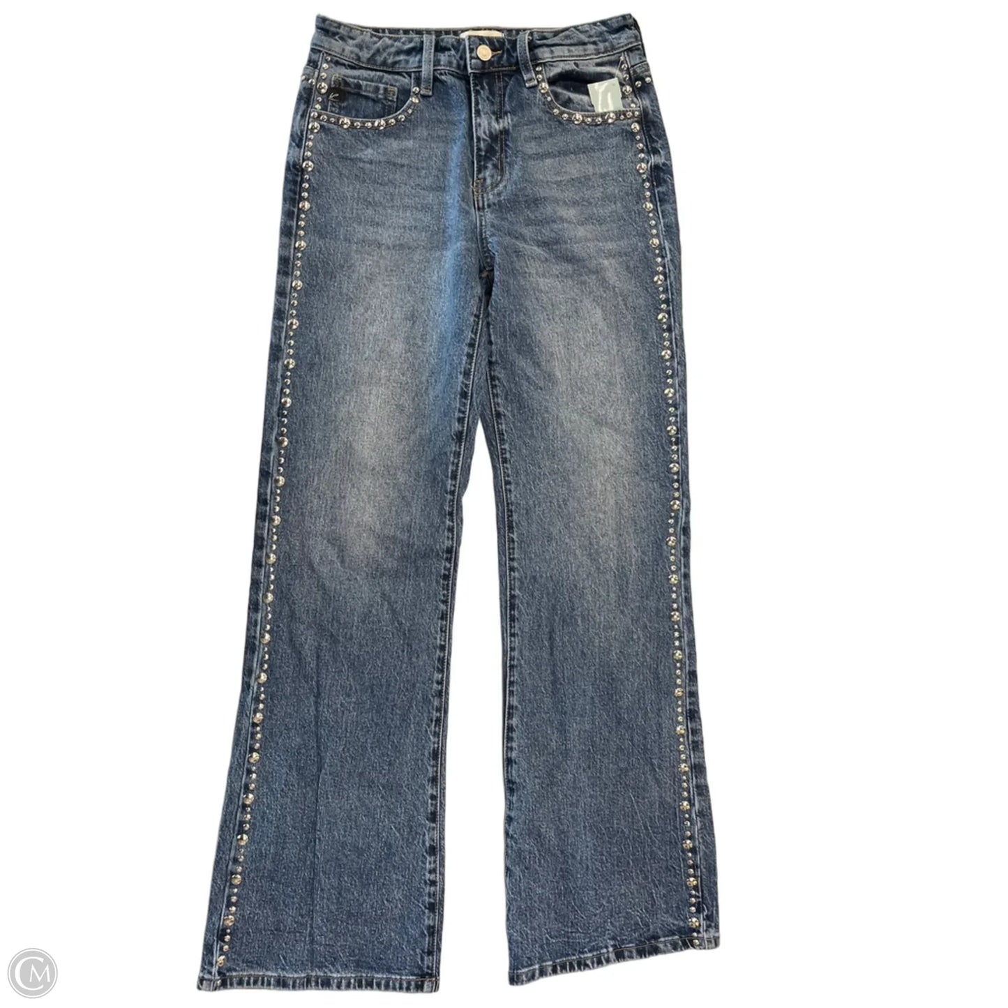 Jeans Boot Cut By Kancan In Blue Denim, Size: 28