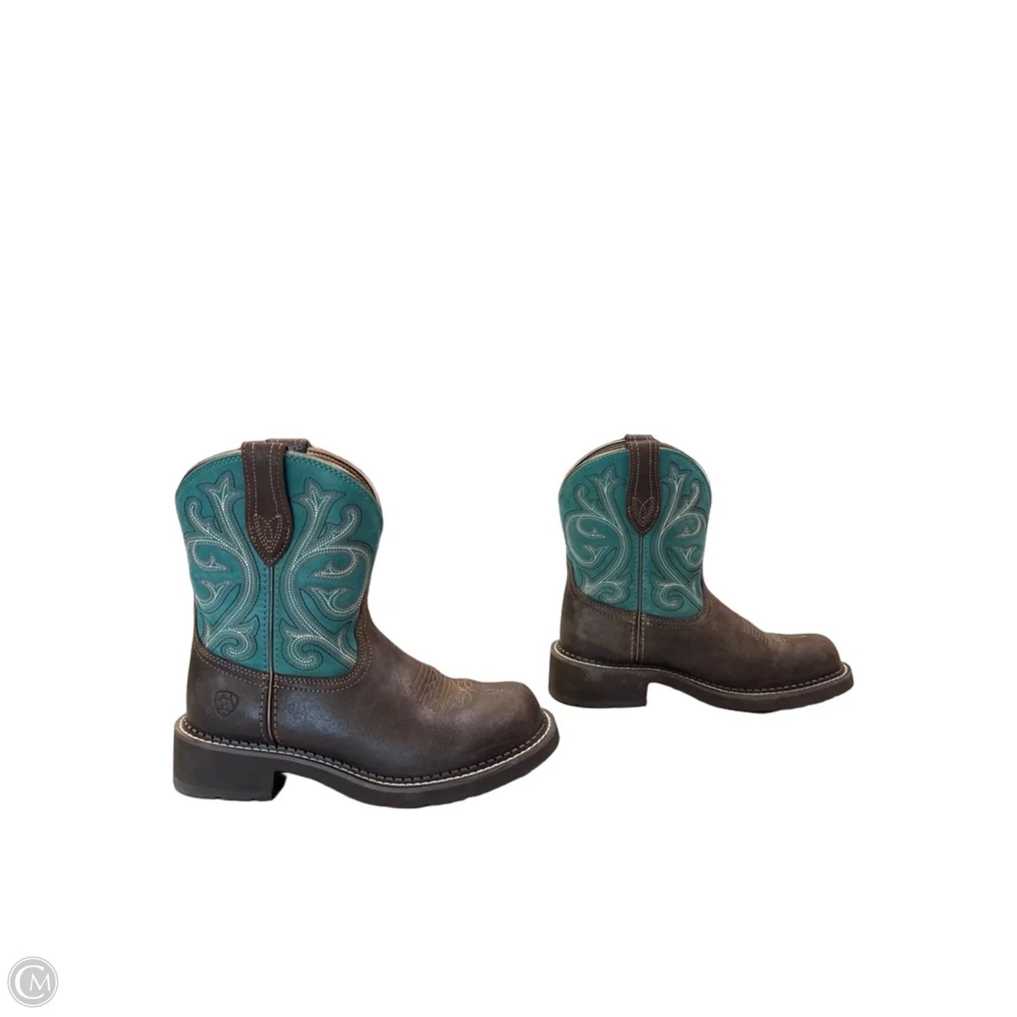 Boots Western By Ariat In Teal, Size: 7