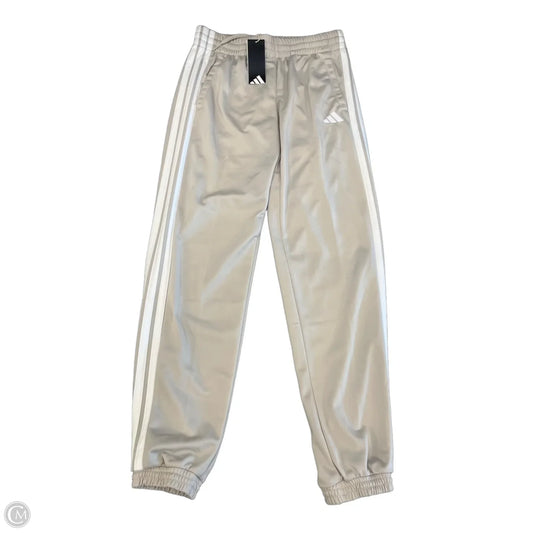 Athletic Pants By Adidas In Tan, Size: S