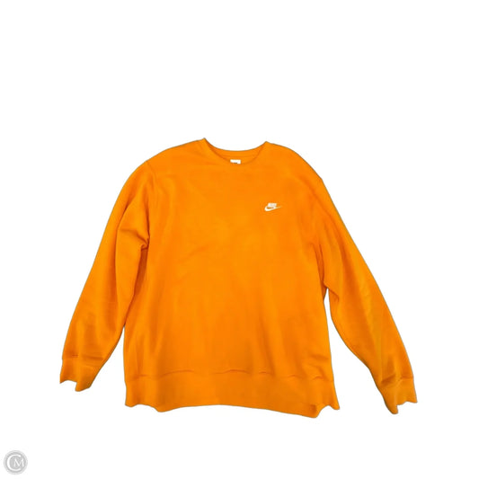 Sweatshirt Crewneck By Nike In Orange, Size: Xxl