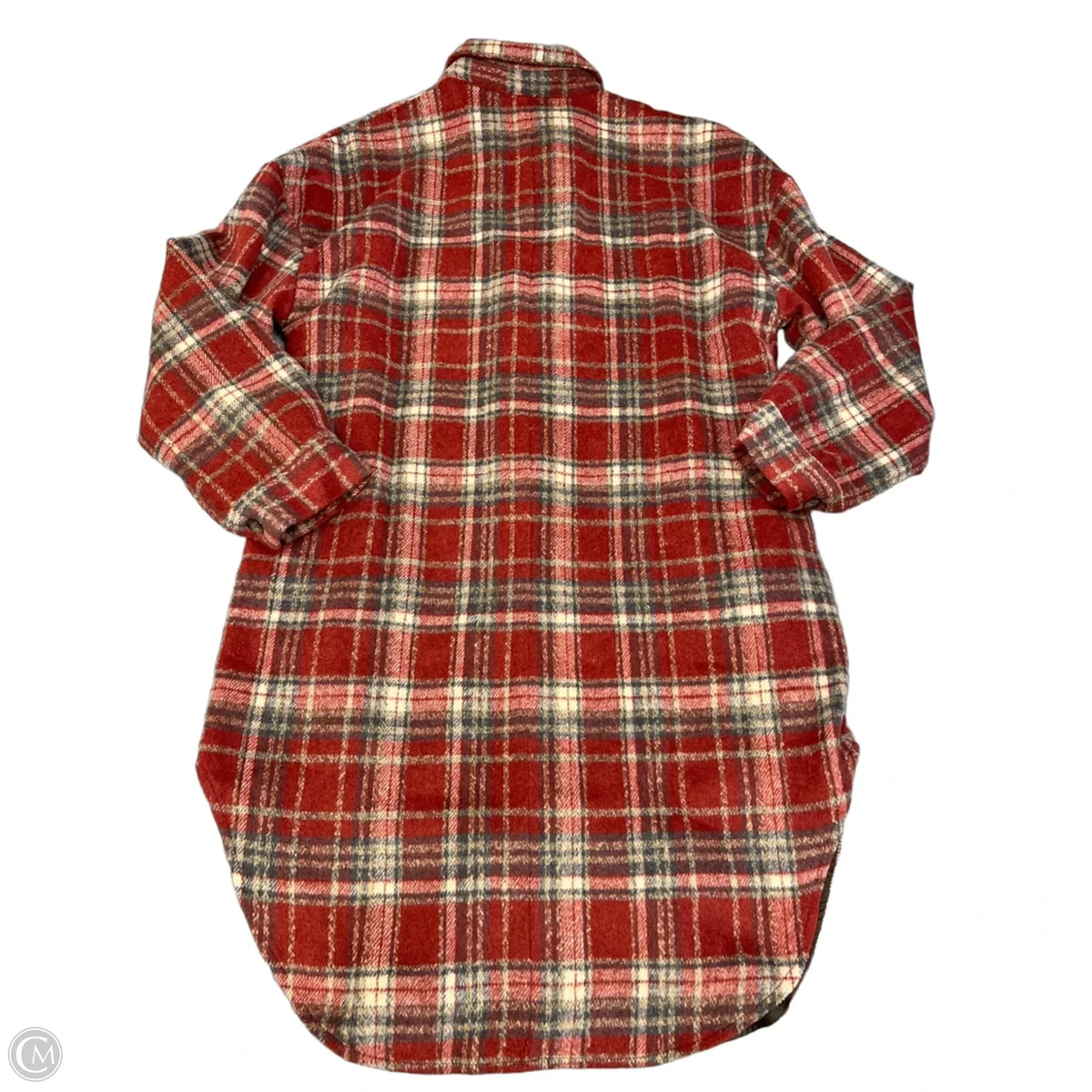 Coat Other By Simplee In Plaid Pattern, Size: L