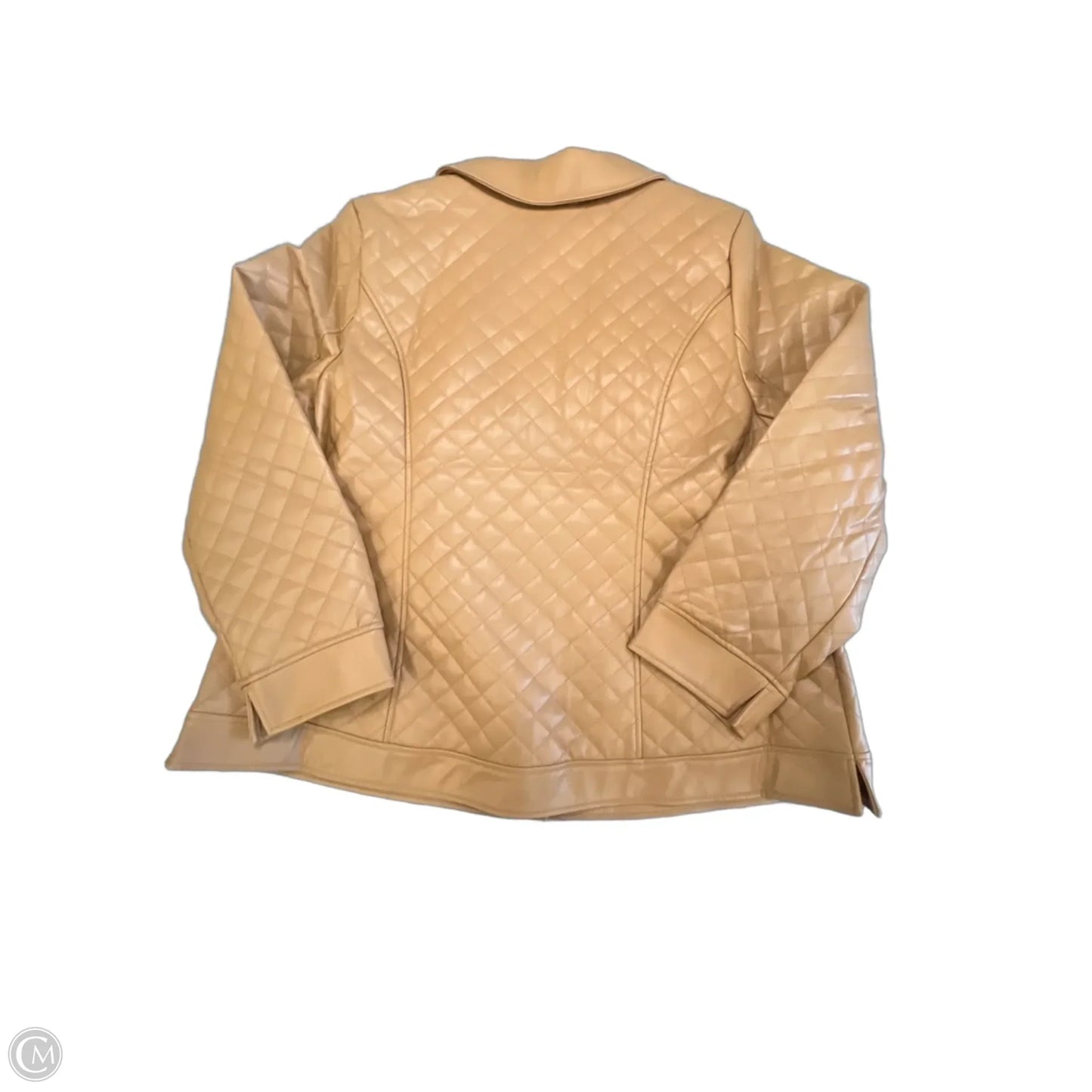 Jacket Moto By D&co. In Tan, Size: 2x