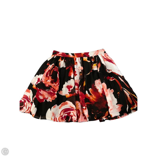 Skirt Mini & Short By B. Darlin In Floral Print, Size: S