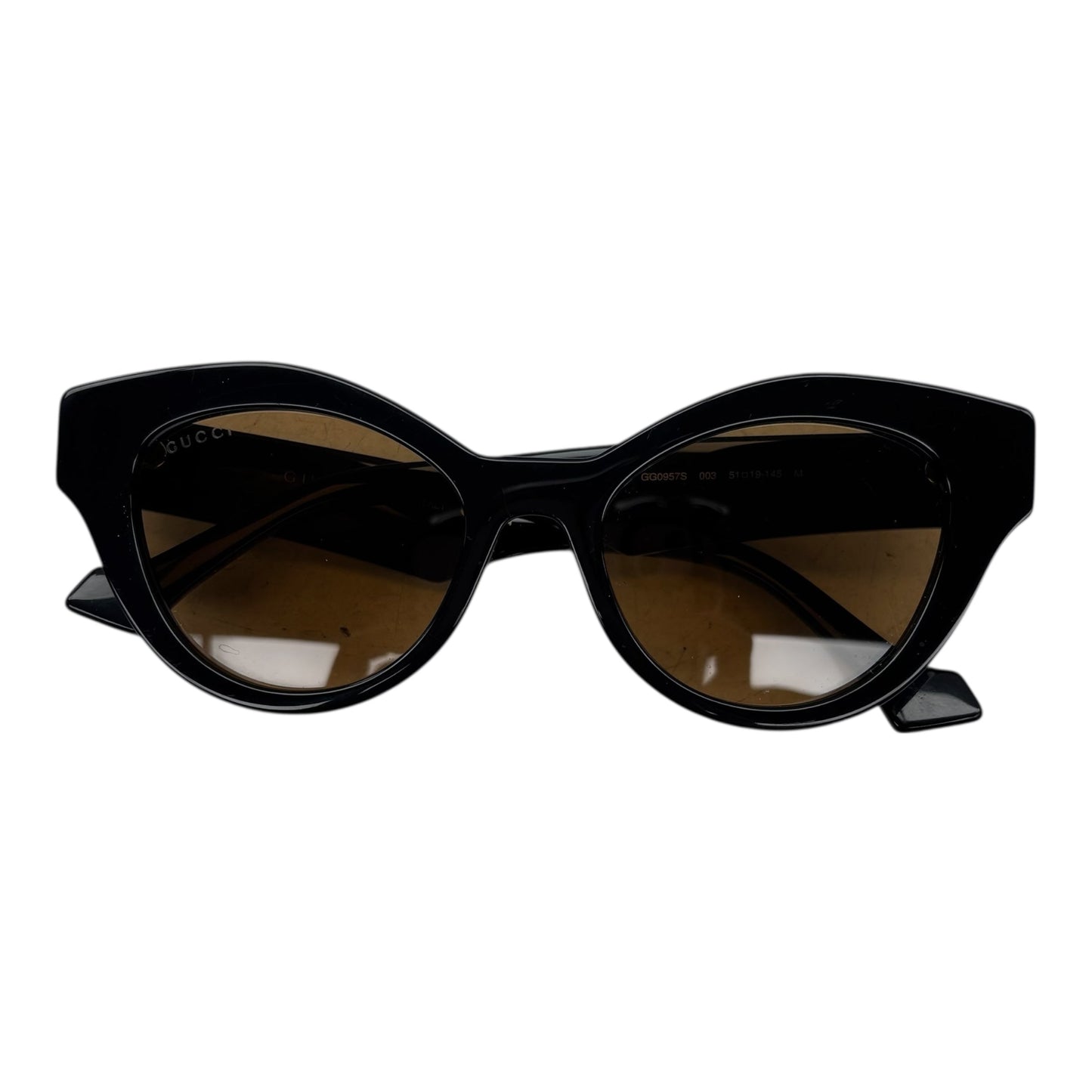 Sunglasses Luxury Designer By Gucci In Black