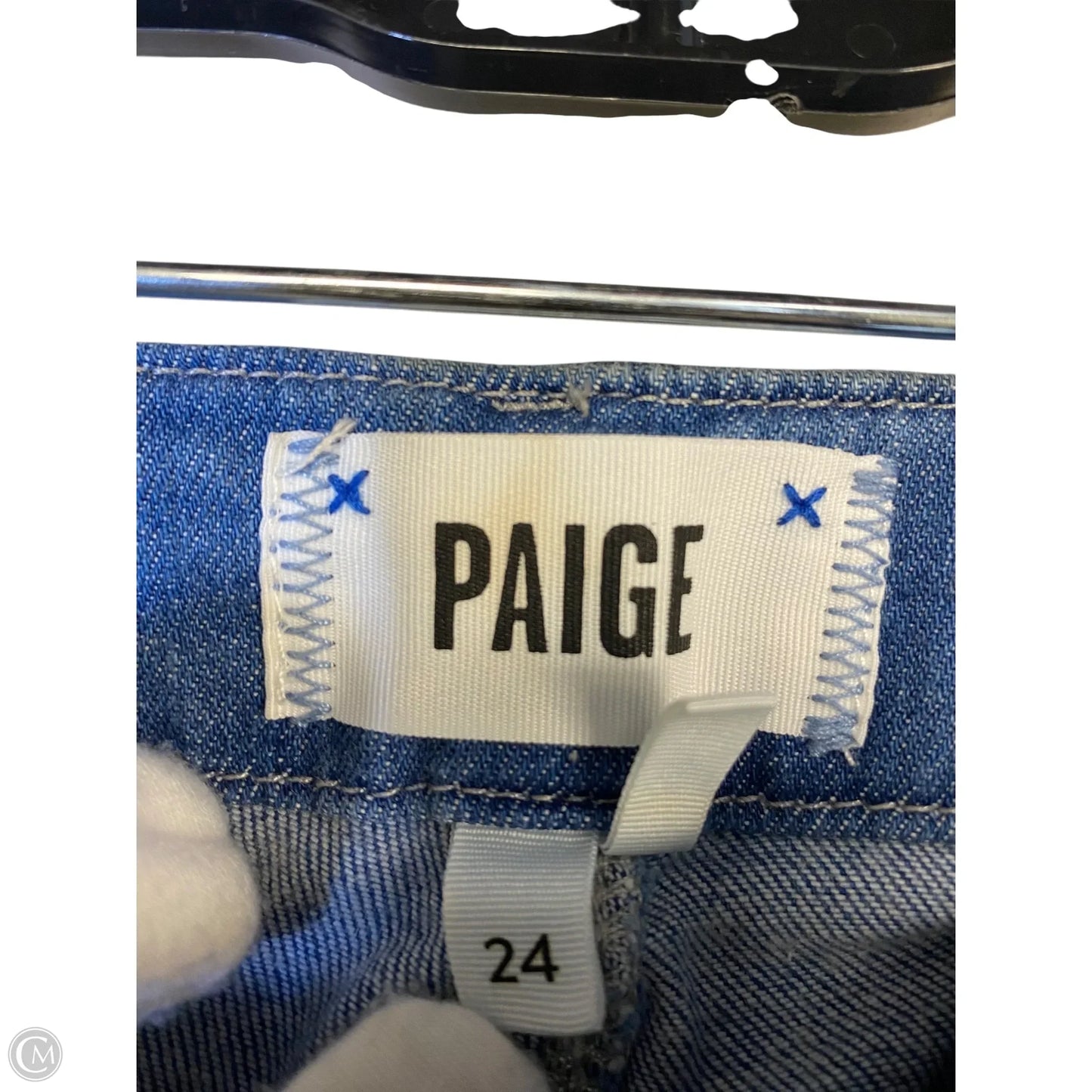 Jeans Skinny By Paige In Blue Denim, Size: 0