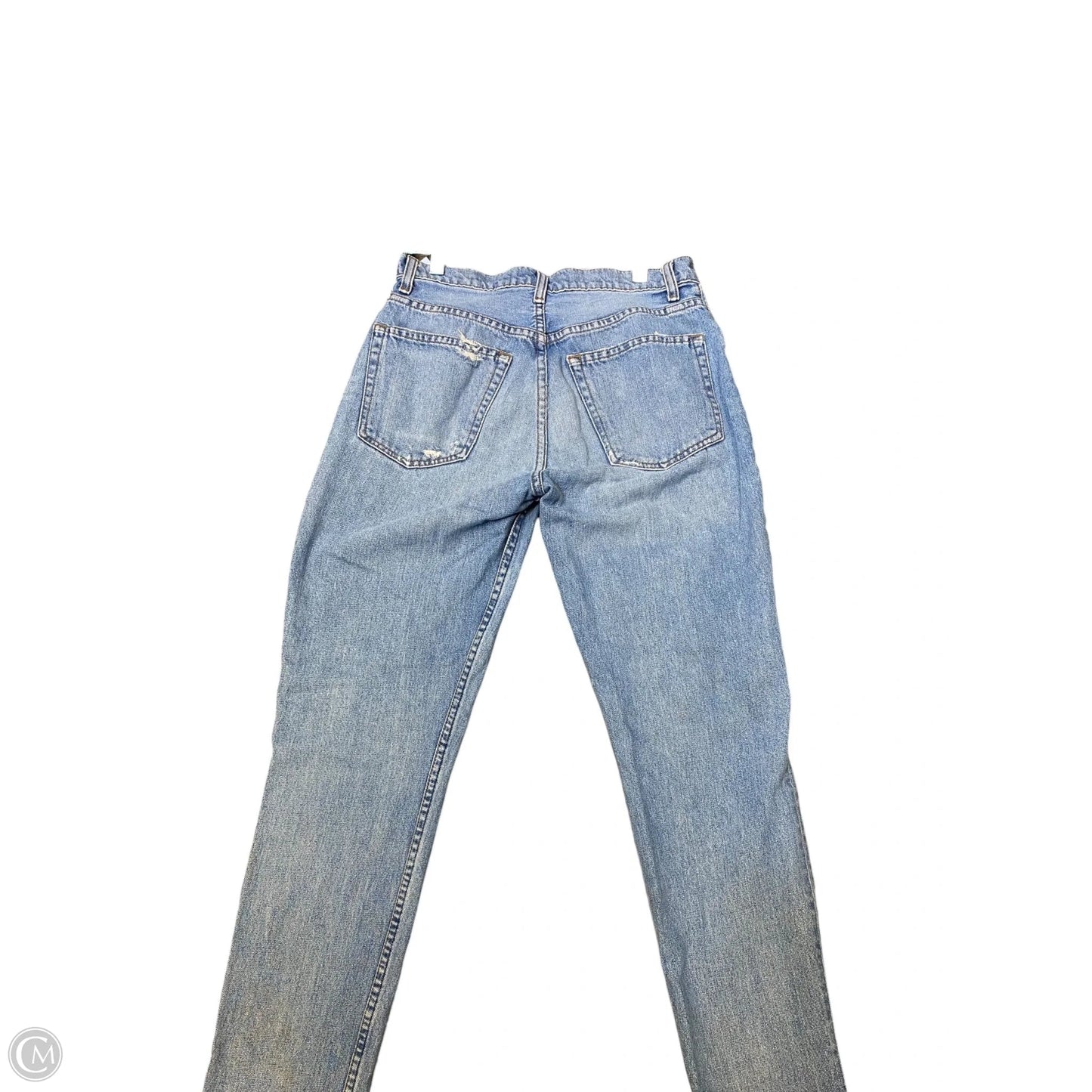 Jeans Straight By Reformation In Blue Denim, Size: 2