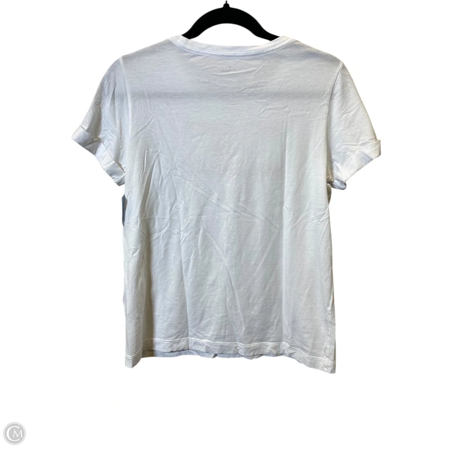 Top Short Sleeve Designer By Kate Spade In White, Size: S