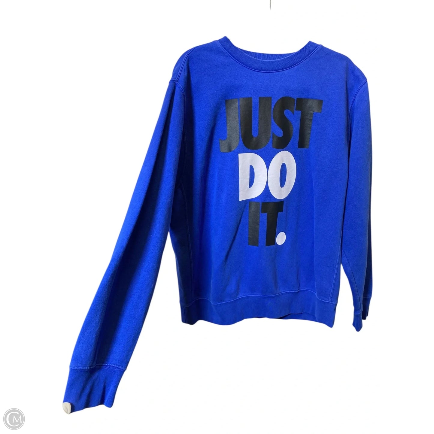 Sweatshirt Crewneck By Nike In Blue, Size: L