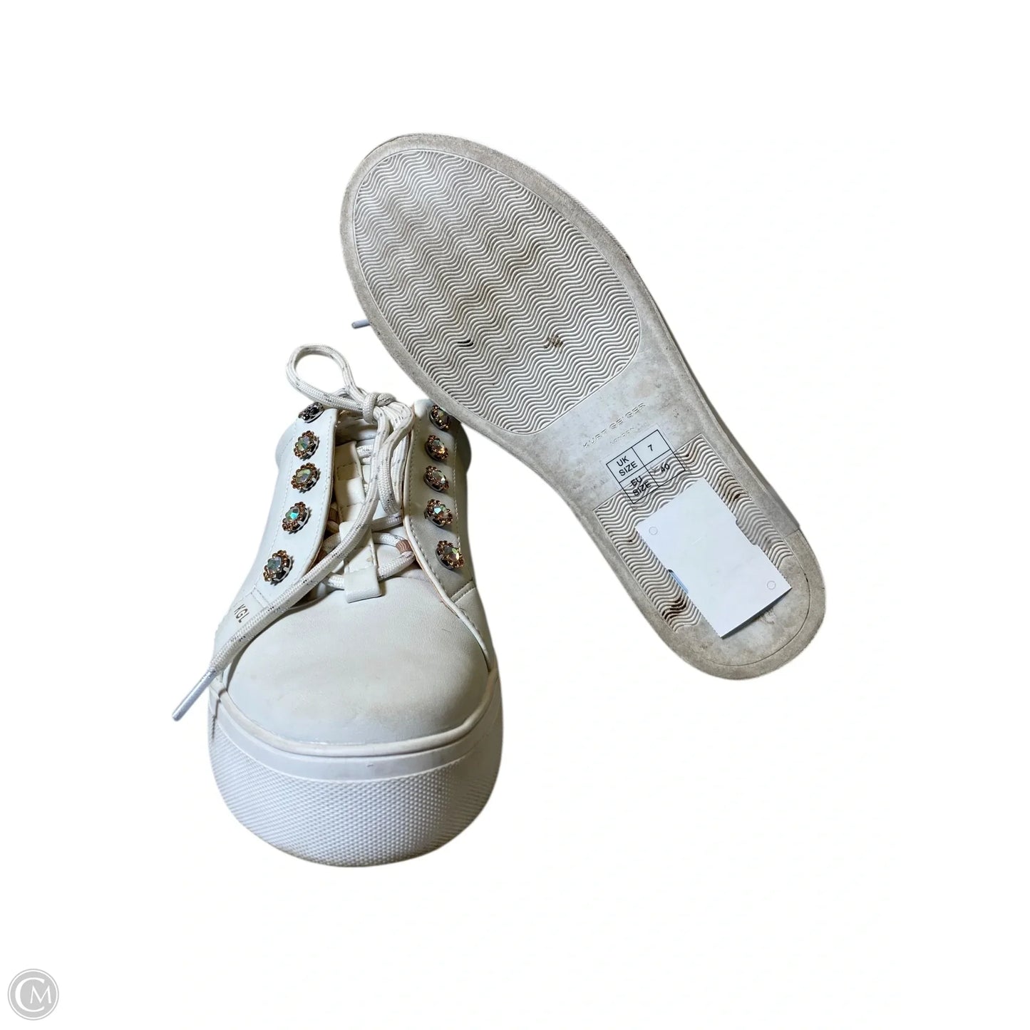 Shoes Designer By Kurt Geiger In White, Size: 9.5
